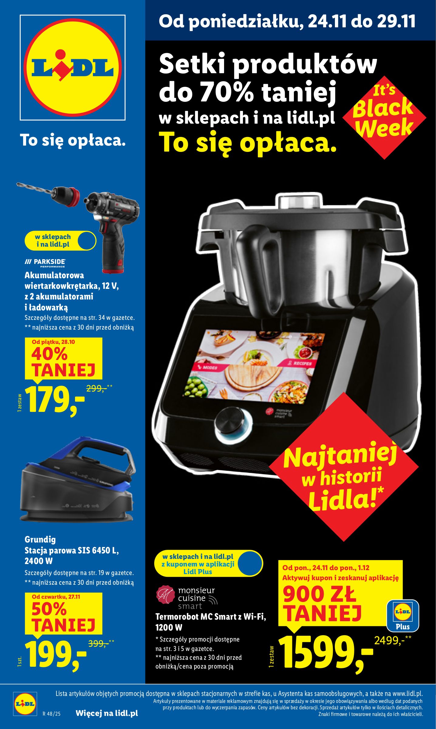 lidl - Gazetka Lidl - Black Week - ważna od 24.11. do 29.11. - page: 1