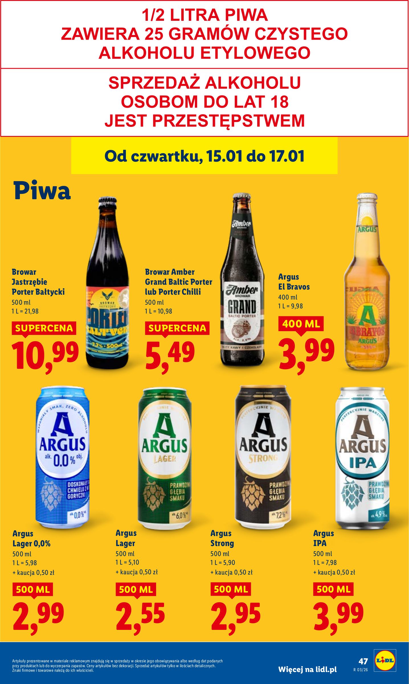 lidl - Gazetka Lidl - ważna od 15.01. do 17.01. - page: 47
