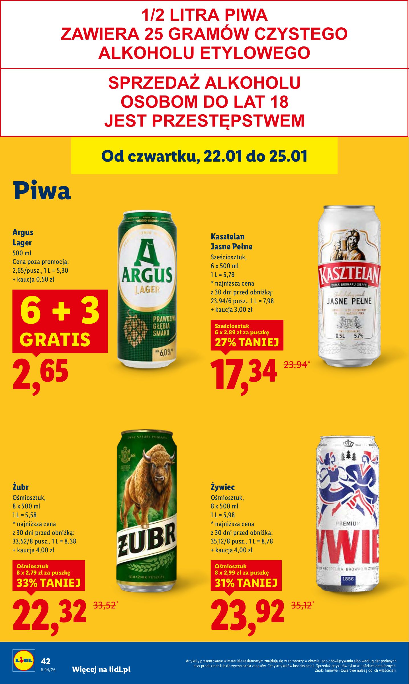 lidl - Gazetka Lidl - ważna od 22.01. do 25.01. - page: 42