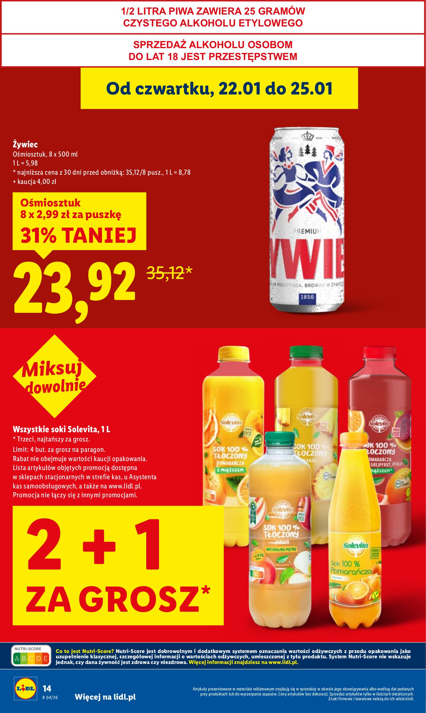 lidl - Gazetka Lidl - ważna od 22.01. do 25.01. - page: 14