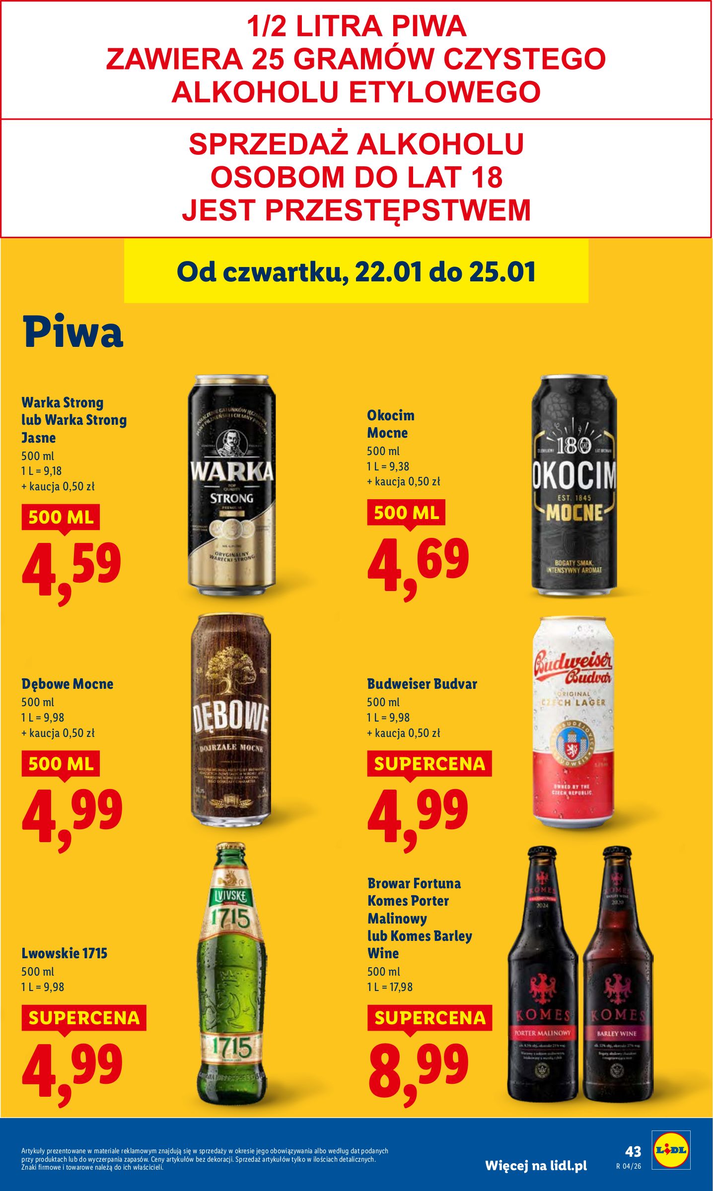 lidl - Gazetka Lidl - ważna od 22.01. do 25.01. - page: 43