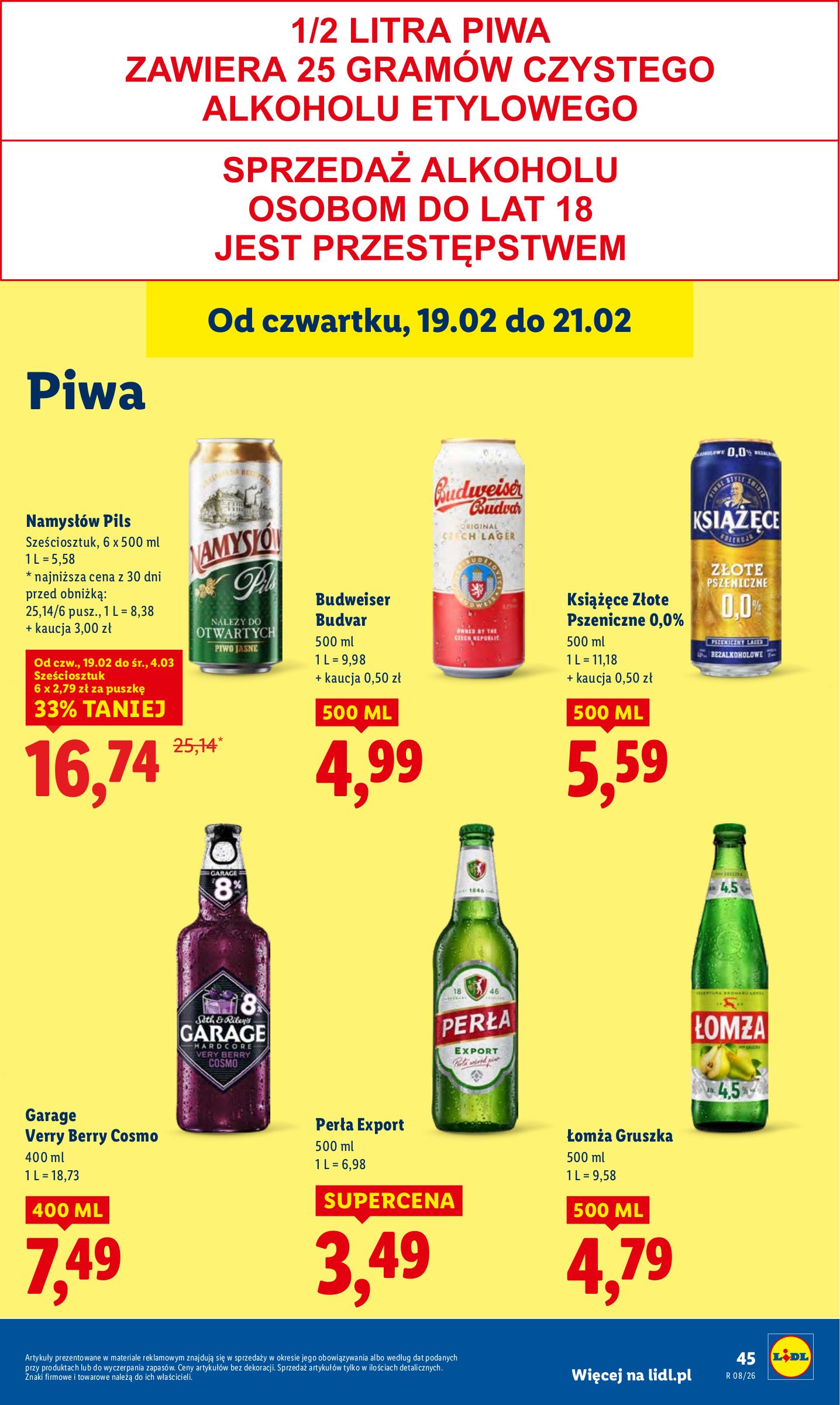 lidl - Gazetka Lidl - ważna od 19.02.2026 do 21.02.2026 - page: 45