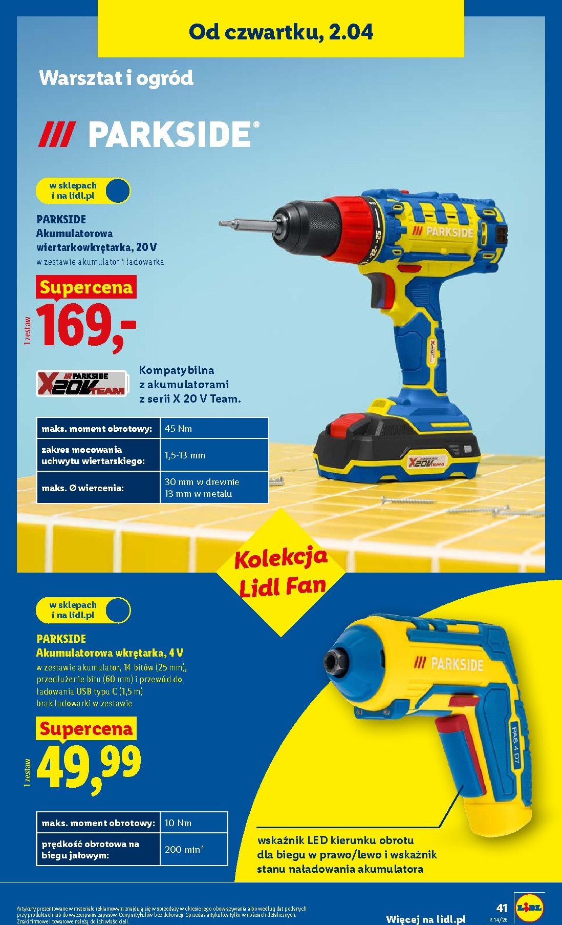 lidl - Gazetka Lidl - Katalog Okazji - ważna od 30.03.2026 do 04.04.2026 - page: 47