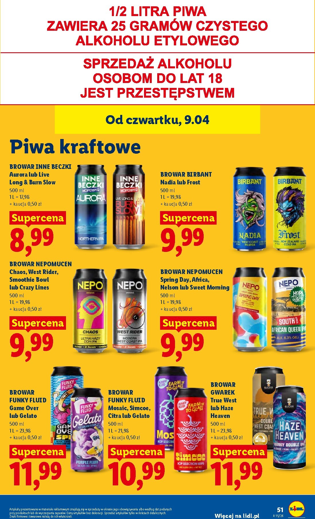 lidl - Nowa gazetka Lidl ważna od 09.04.2026 do 11.04.2026 - page: 51