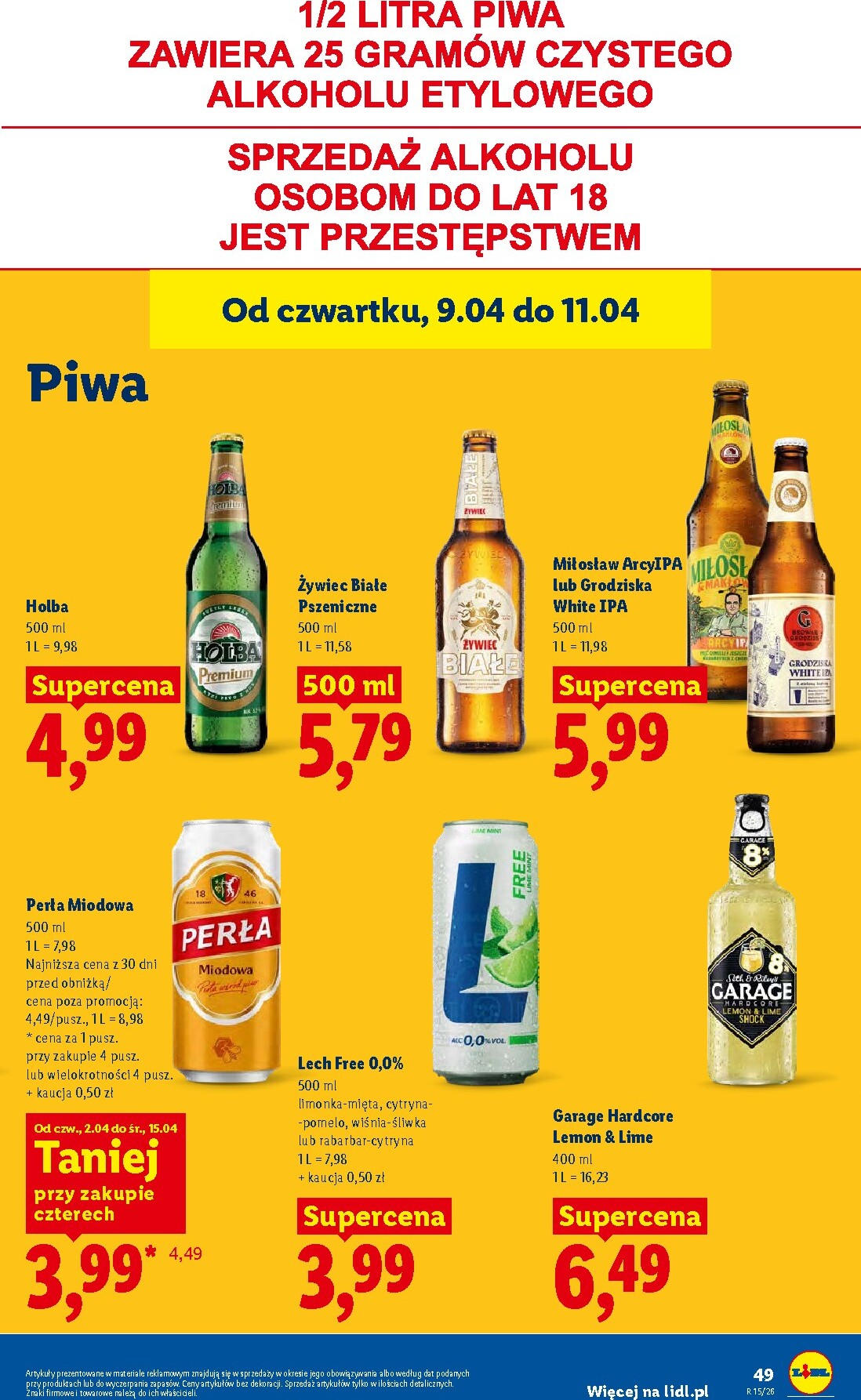 lidl - Nowa gazetka Lidl ważna od 09.04.2026 do 11.04.2026 - page: 49