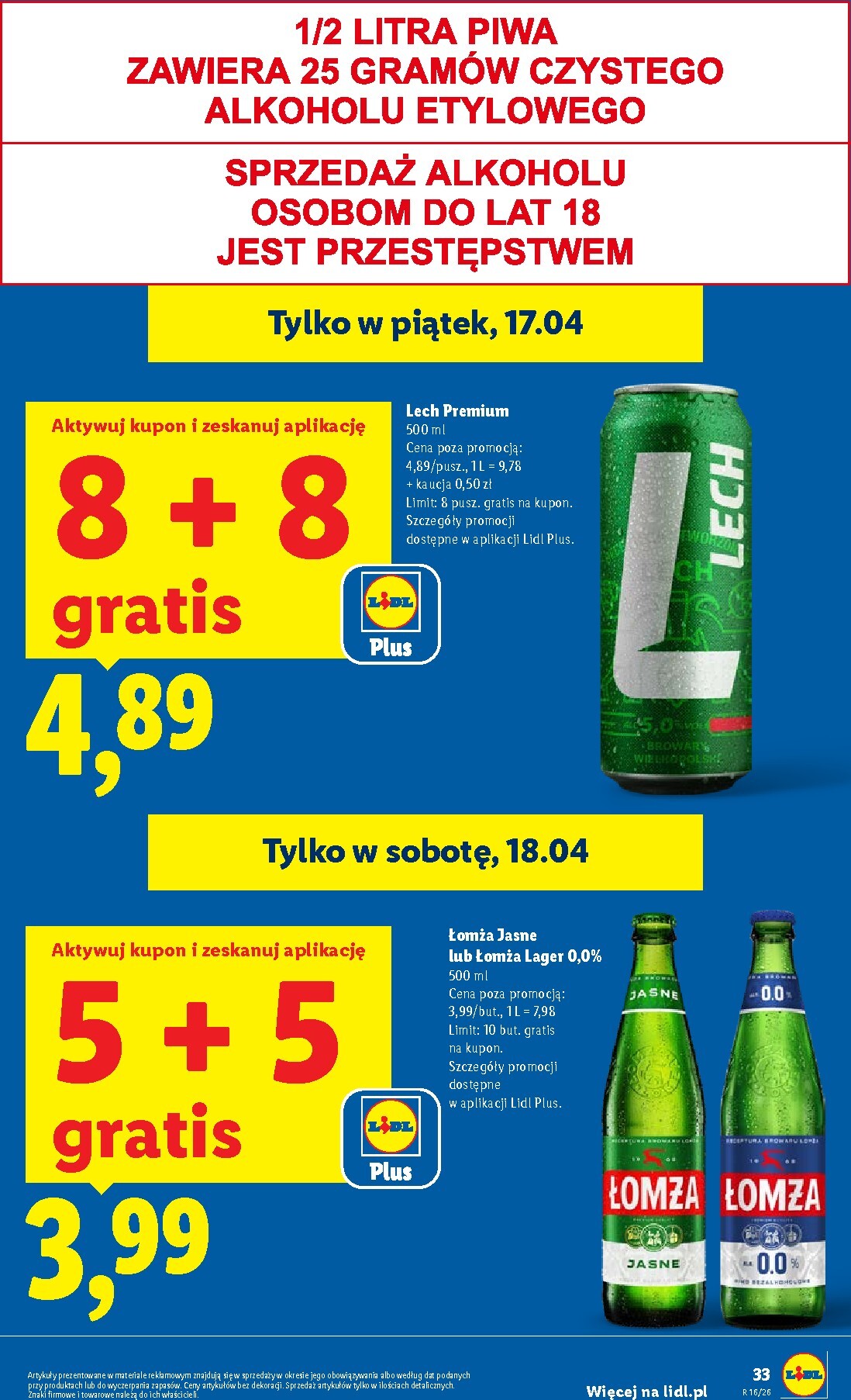 lidl - Nowa gazetka Lidl ważna od 16.04.2026 do 18.04.2026 - page: 33