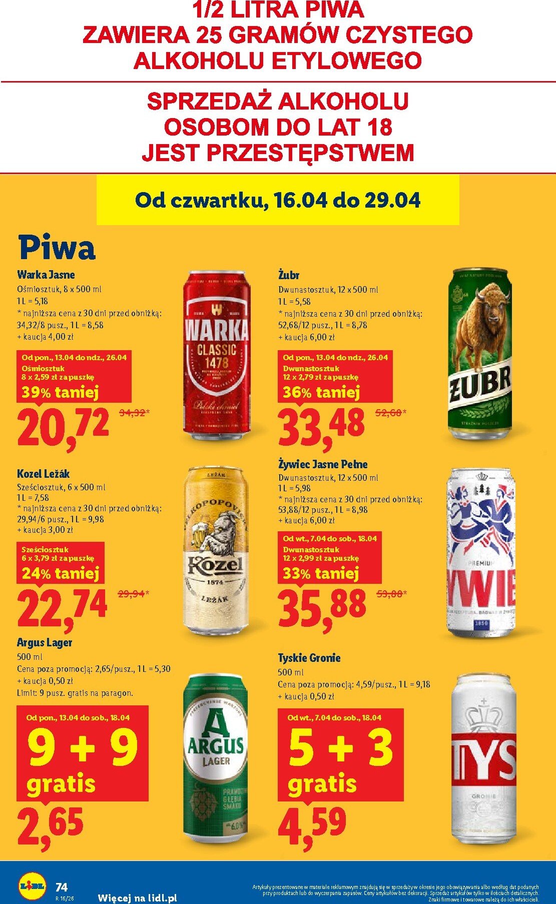 lidl - Aktualna gazetka Lidl ważna od 16.04.2026 do 18.04.2026 - page: 80