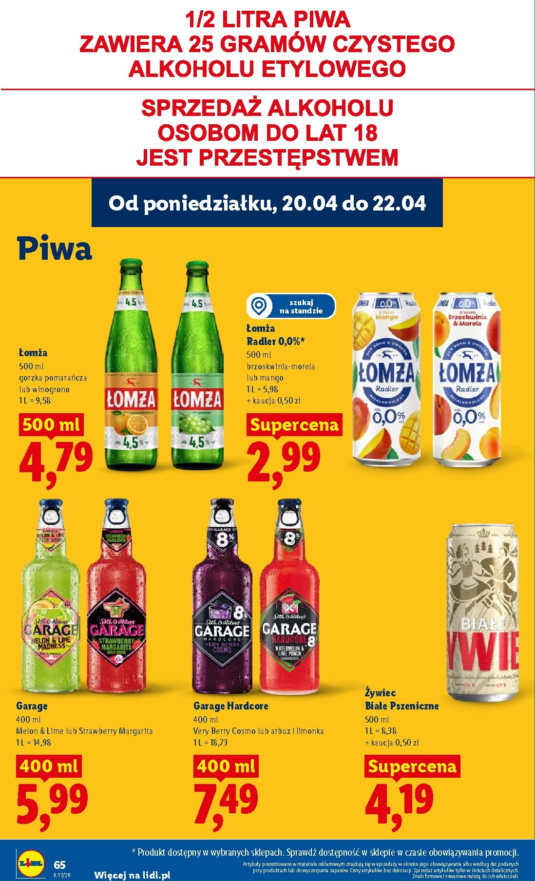 lidl - Nowa gazetka Lidl ważna od 20.04.2026 do 22.04.2026 - page: 68