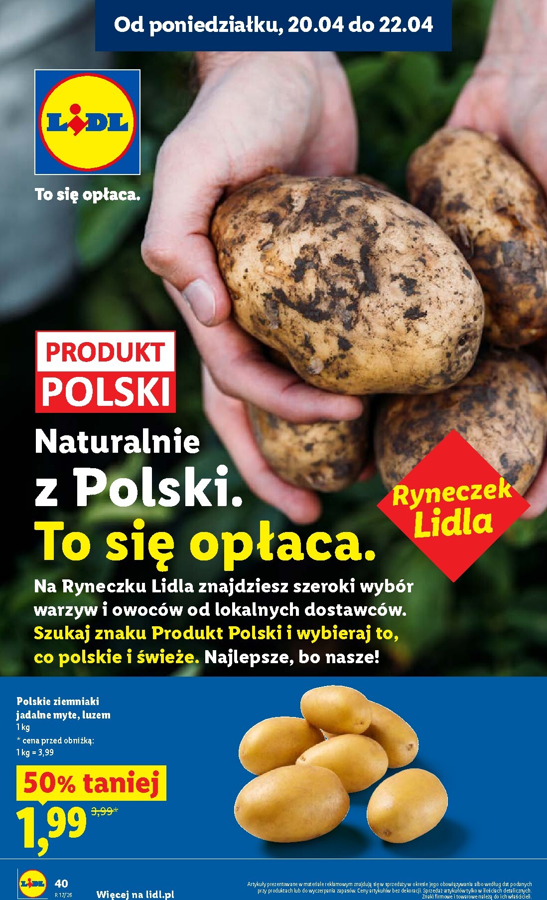 lidl - Nowa gazetka Lidl ważna od 20.04.2026 do 22.04.2026 - page: 40