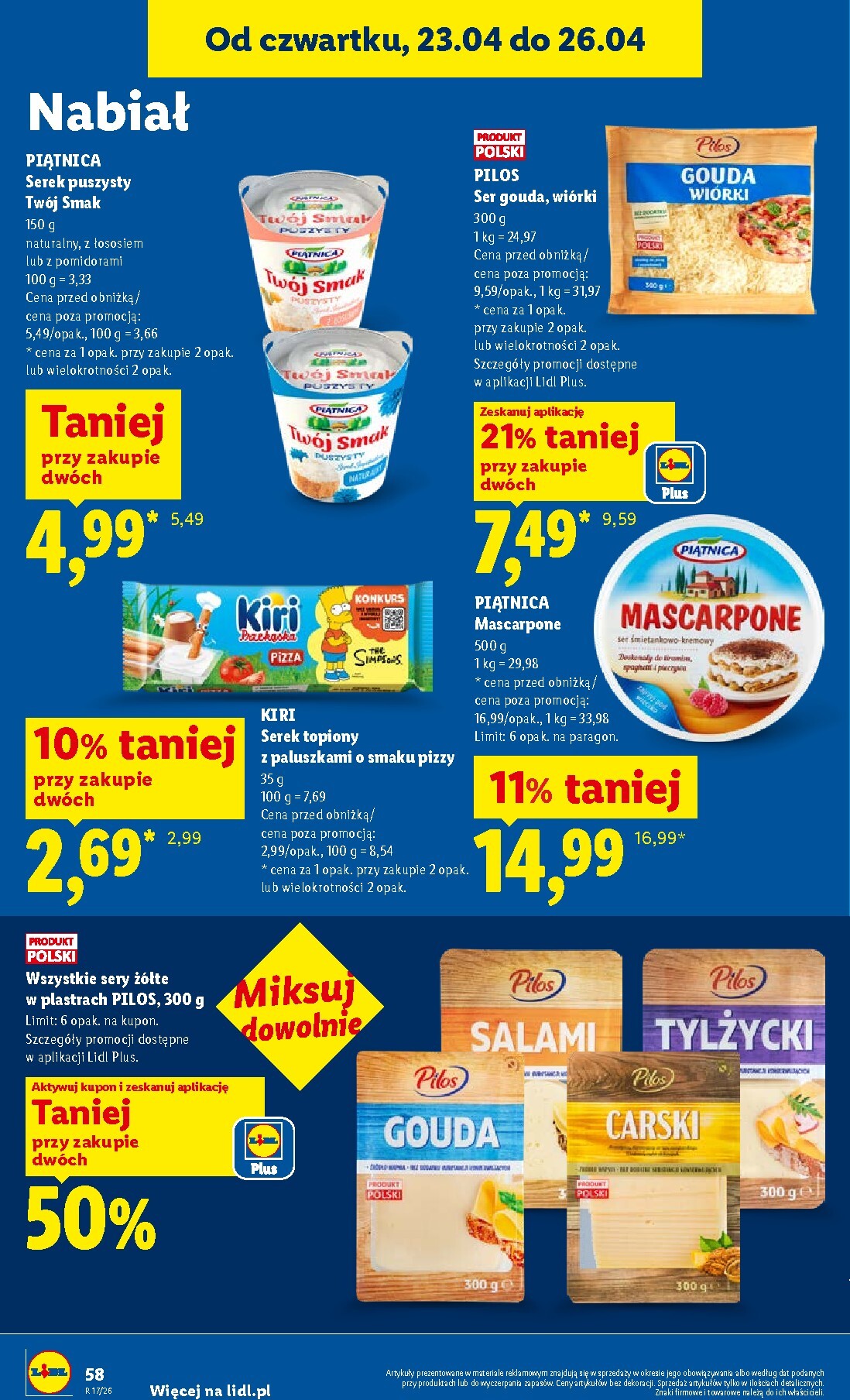 lidl - Nowa gazetka Lidl ważna od 23.04.2026 do 26.04.2026 - page: 58
