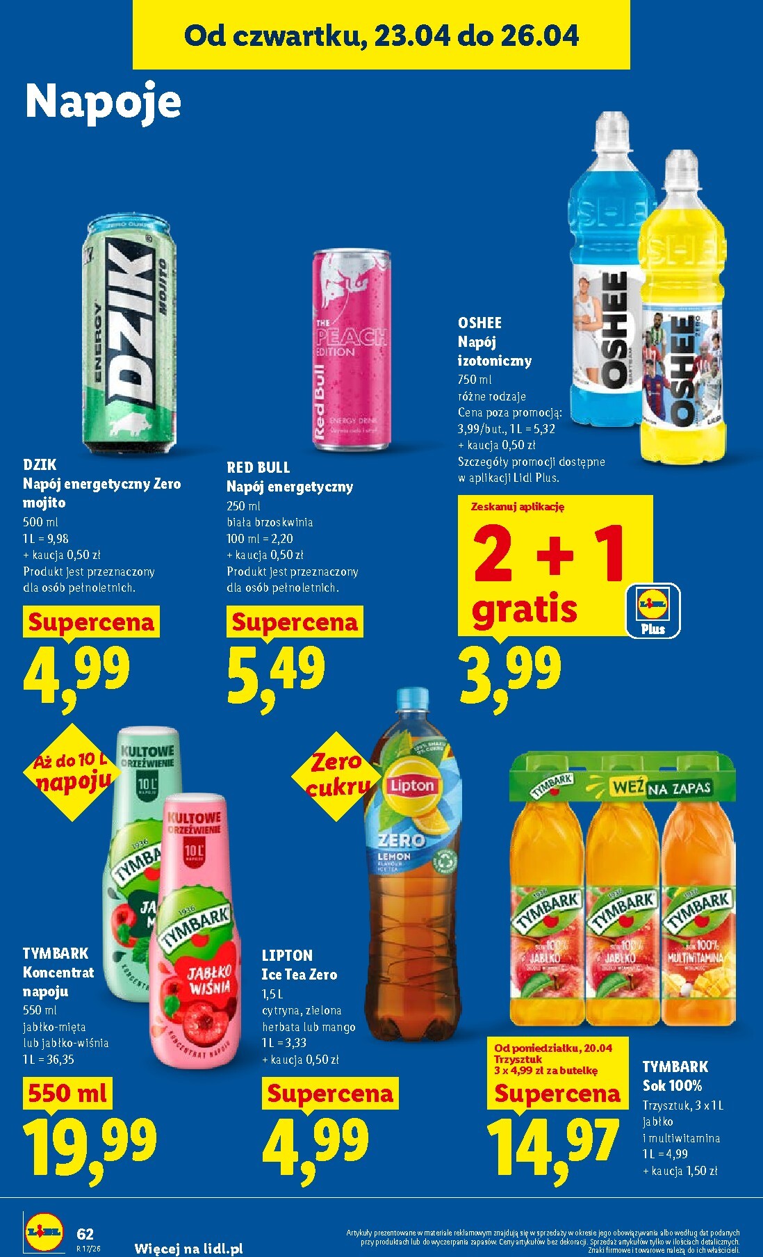 lidl - Nowa gazetka Lidl ważna od 23.04.2026 do 26.04.2026 - page: 62