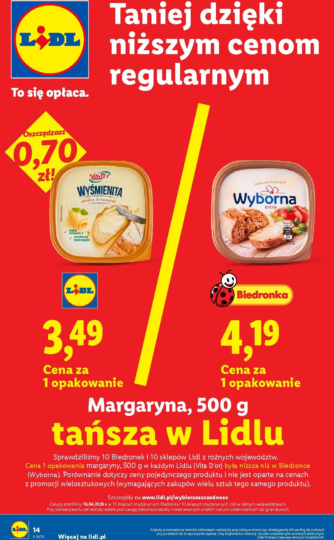 lidl - Nowa gazetka Lidl ważna od 23.04.2026 do 26.04.2026 - page: 14