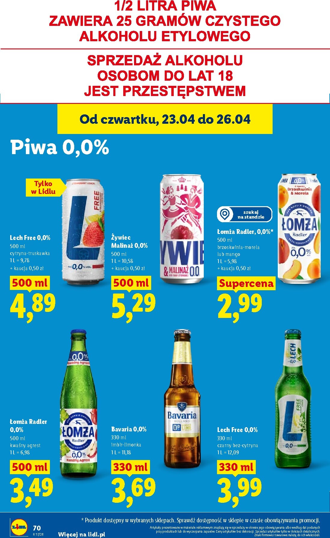 lidl - Nowa gazetka Lidl ważna od 23.04.2026 do 26.04.2026 - page: 70
