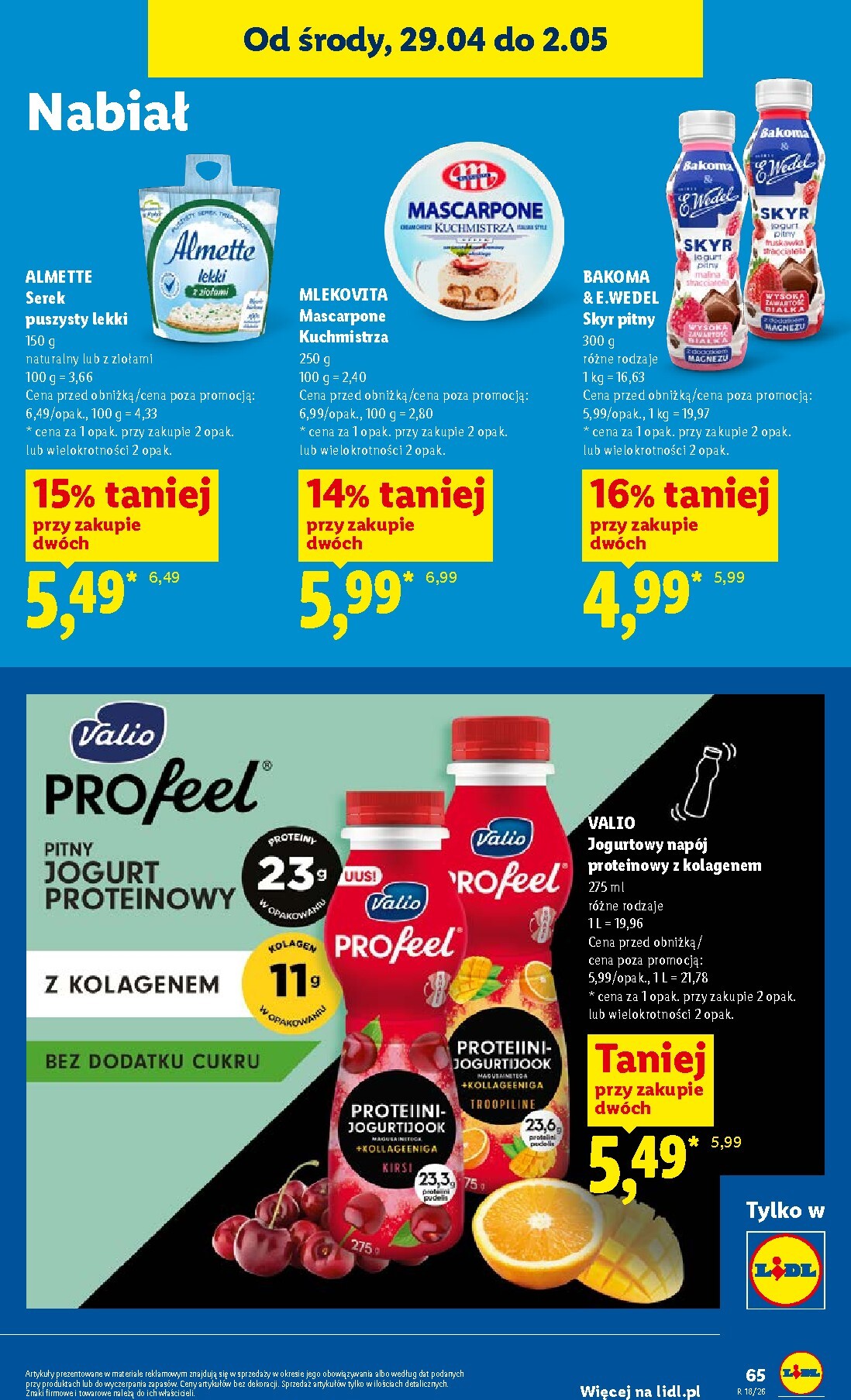 lidl - Nowa gazetka Lidl ważna od 29.04.2026 do 02.05.2026 - page: 65