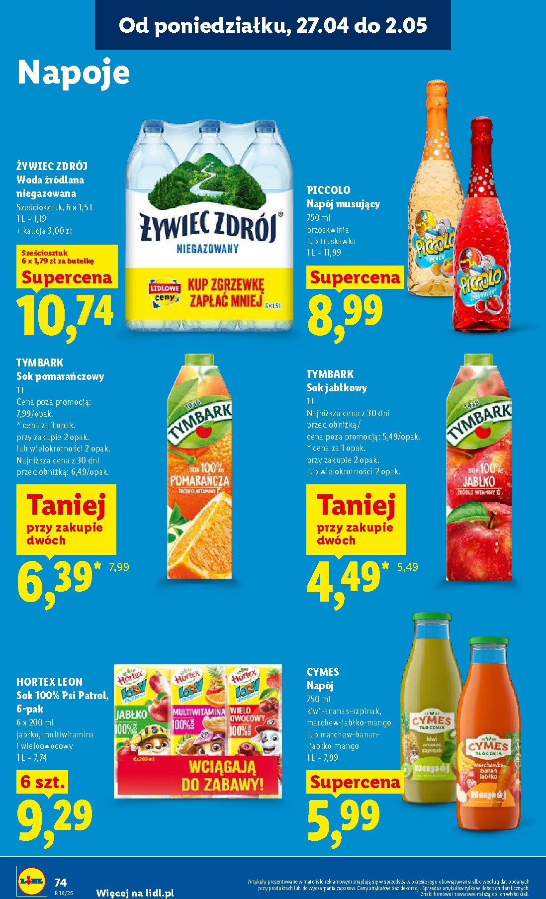 lidl - Aktualna gazetka Lidl ważna od 27.04.2026 do 28.04.2026 - page: 74