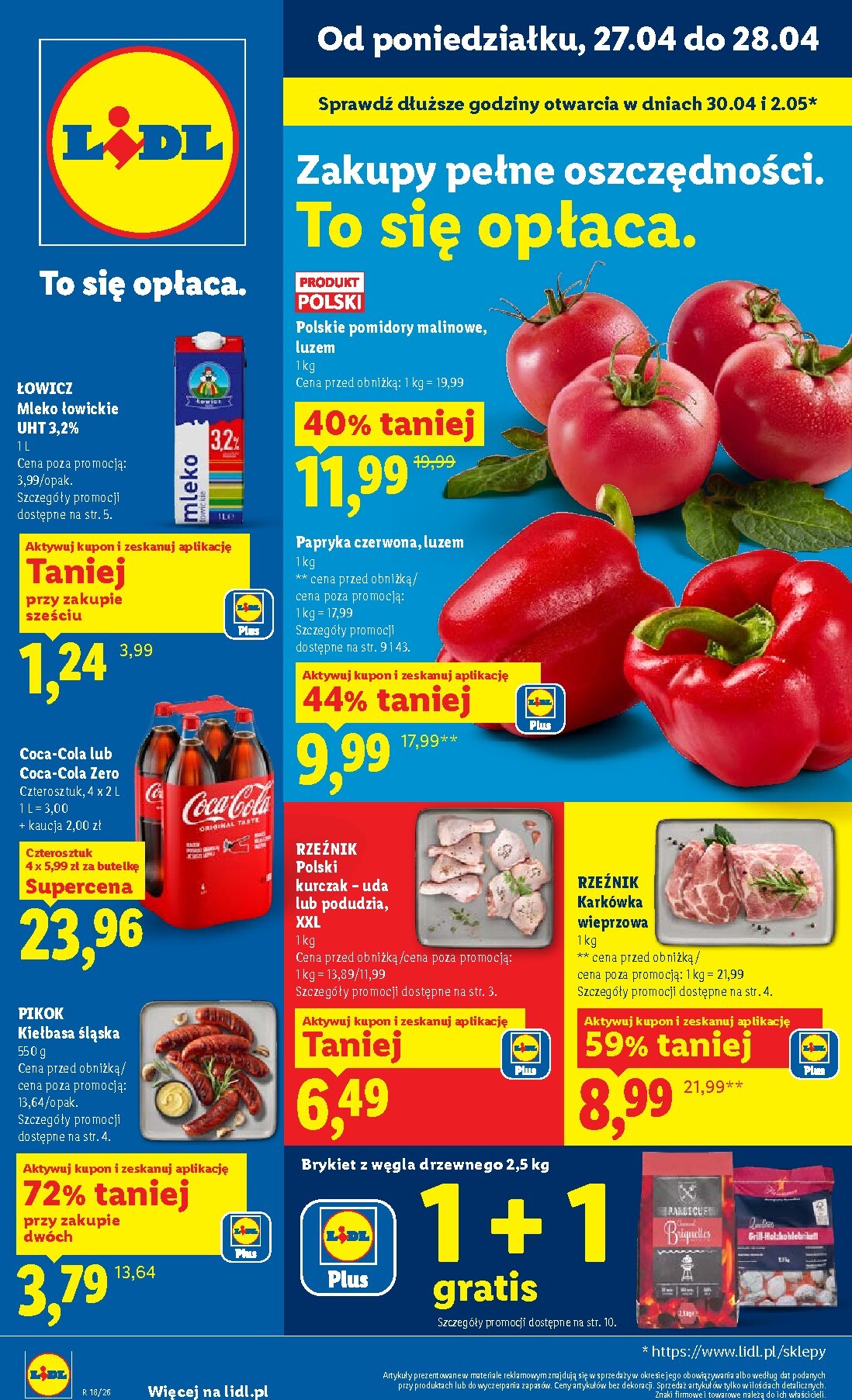 lidl - Aktualna gazetka Lidl ważna od 27.04.2026 do 28.04.2026 - page: 1