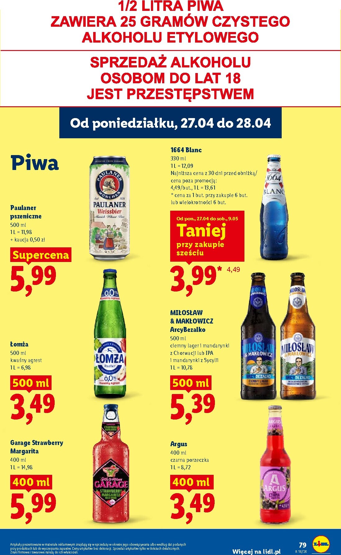 lidl - Aktualna gazetka Lidl ważna od 27.04.2026 do 28.04.2026 - page: 79
