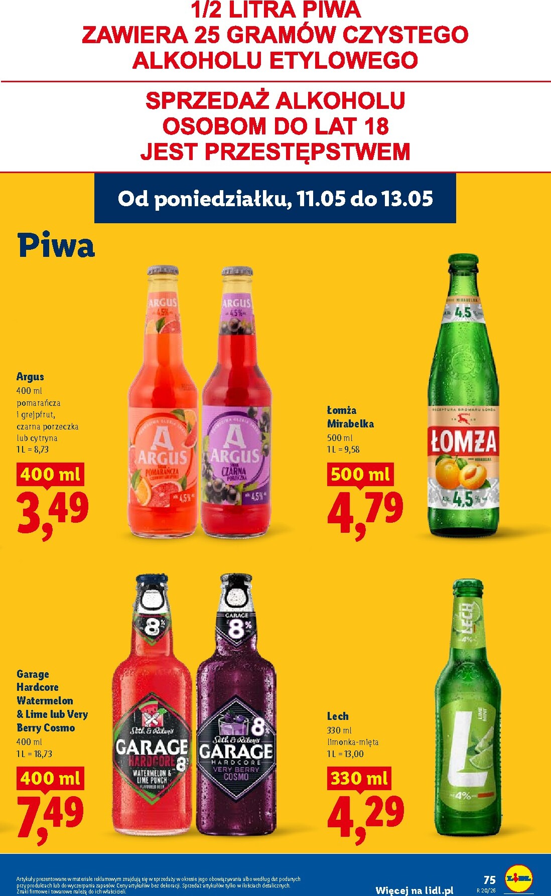 lidl - Nowa gazetka Lidl ważna od 11.05.2026 do 13.05.2026 - page: 75