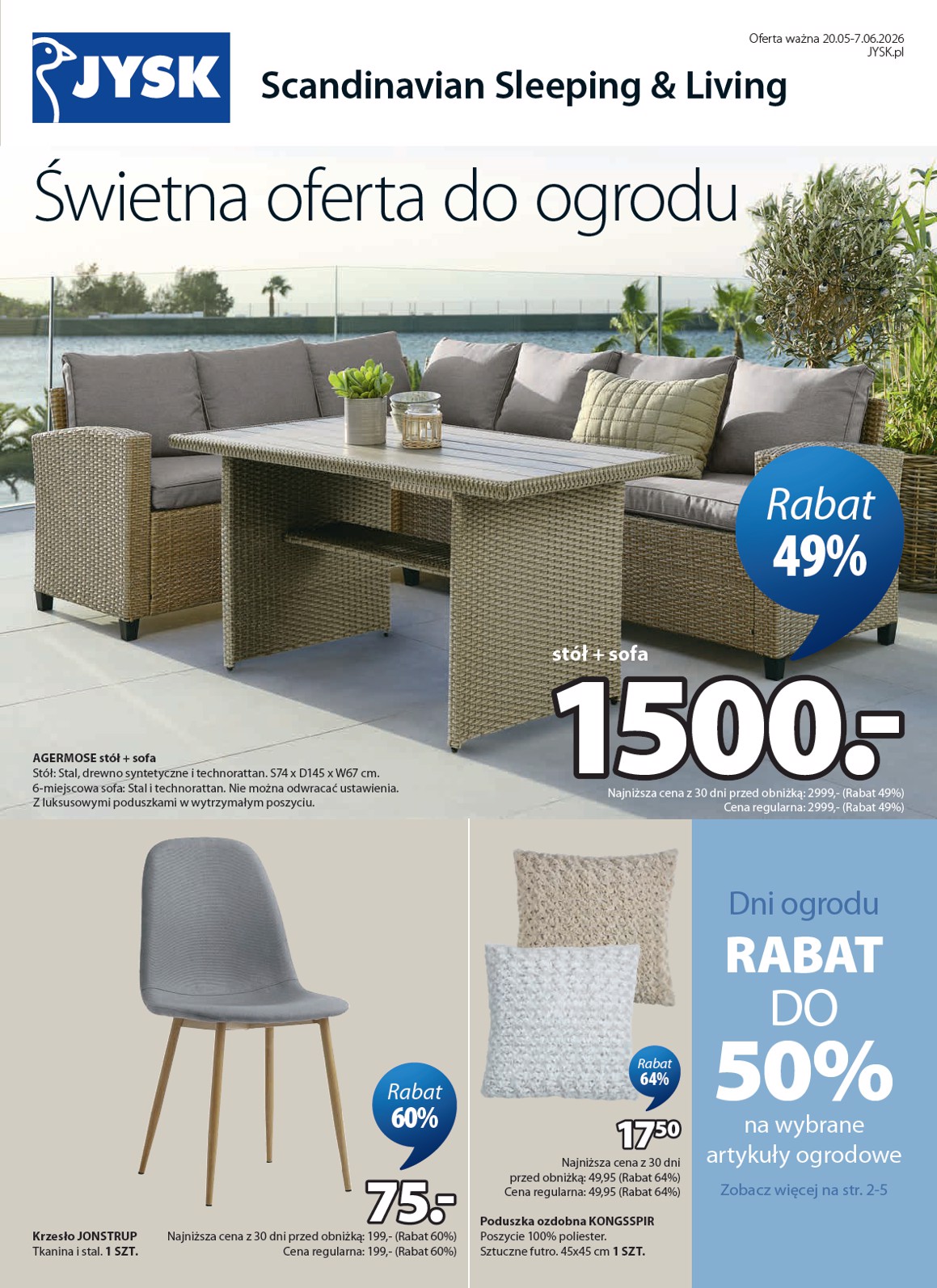 jysk - Aktualna gazetka JYSK ważna od 20.05.2026 do 07.06.2026 - page: 1