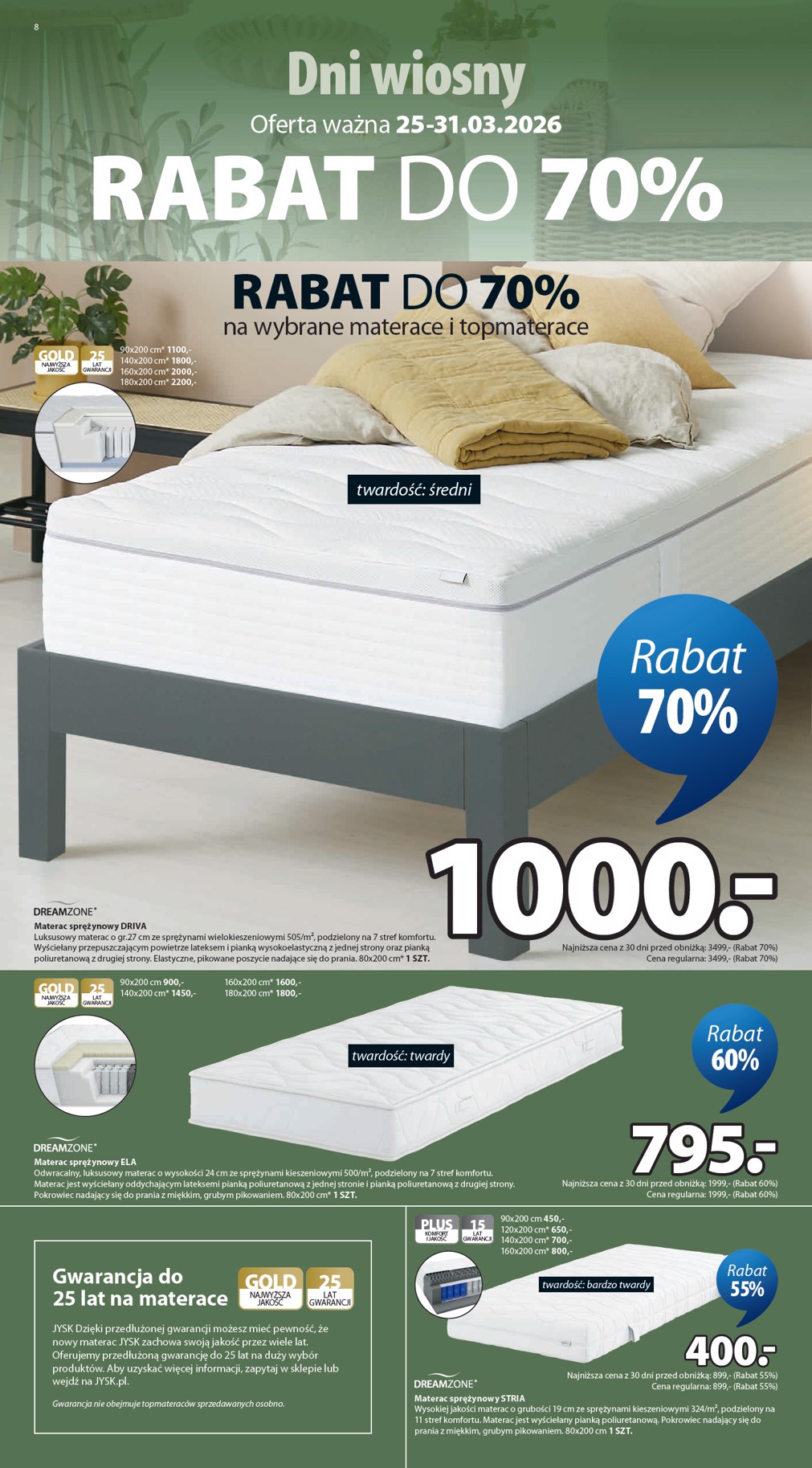 jysk - Gazetka JYSK - ważna od 25.03.2026 do 31.03.2026 - page: 8