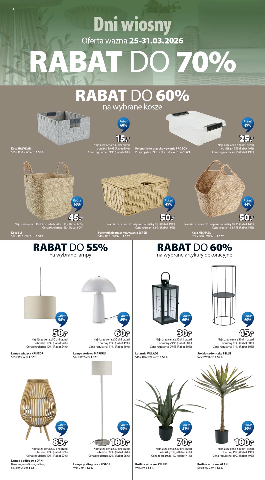 jysk - Gazetka JYSK - ważna od 25.03.2026 do 31.03.2026 - page: 14