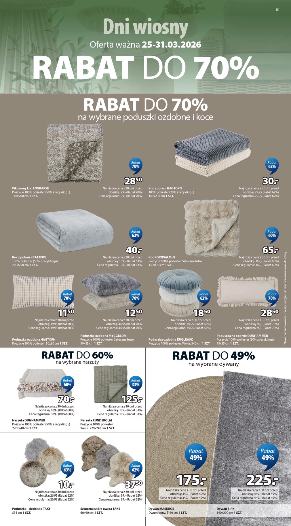 jysk - Gazetka JYSK - ważna od 25.03.2026 do 31.03.2026 - page: 15