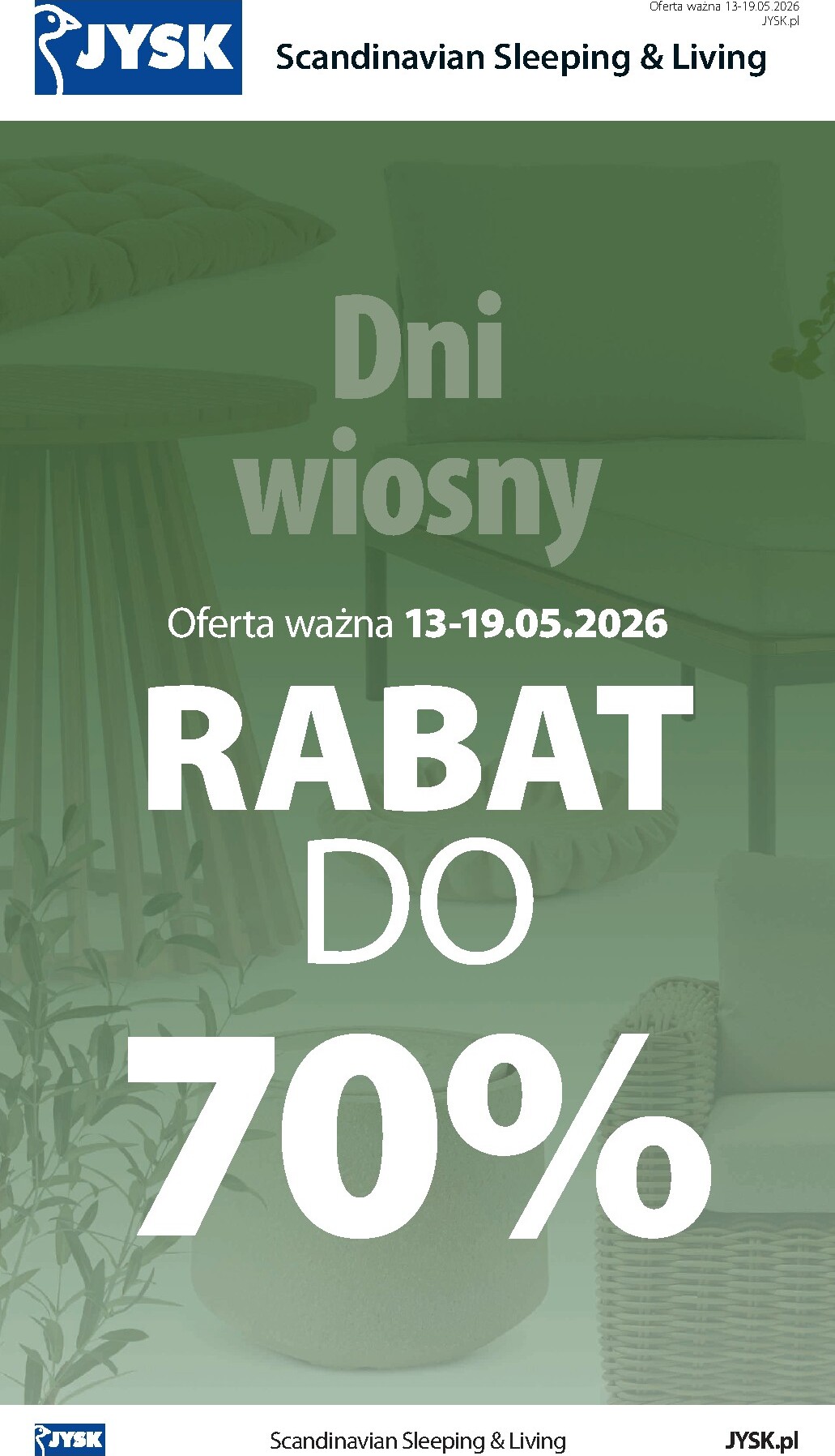 jysk - Aktualna gazetka JYSK ważna od 13.05.2026 do 19.05.2026 - page: 1