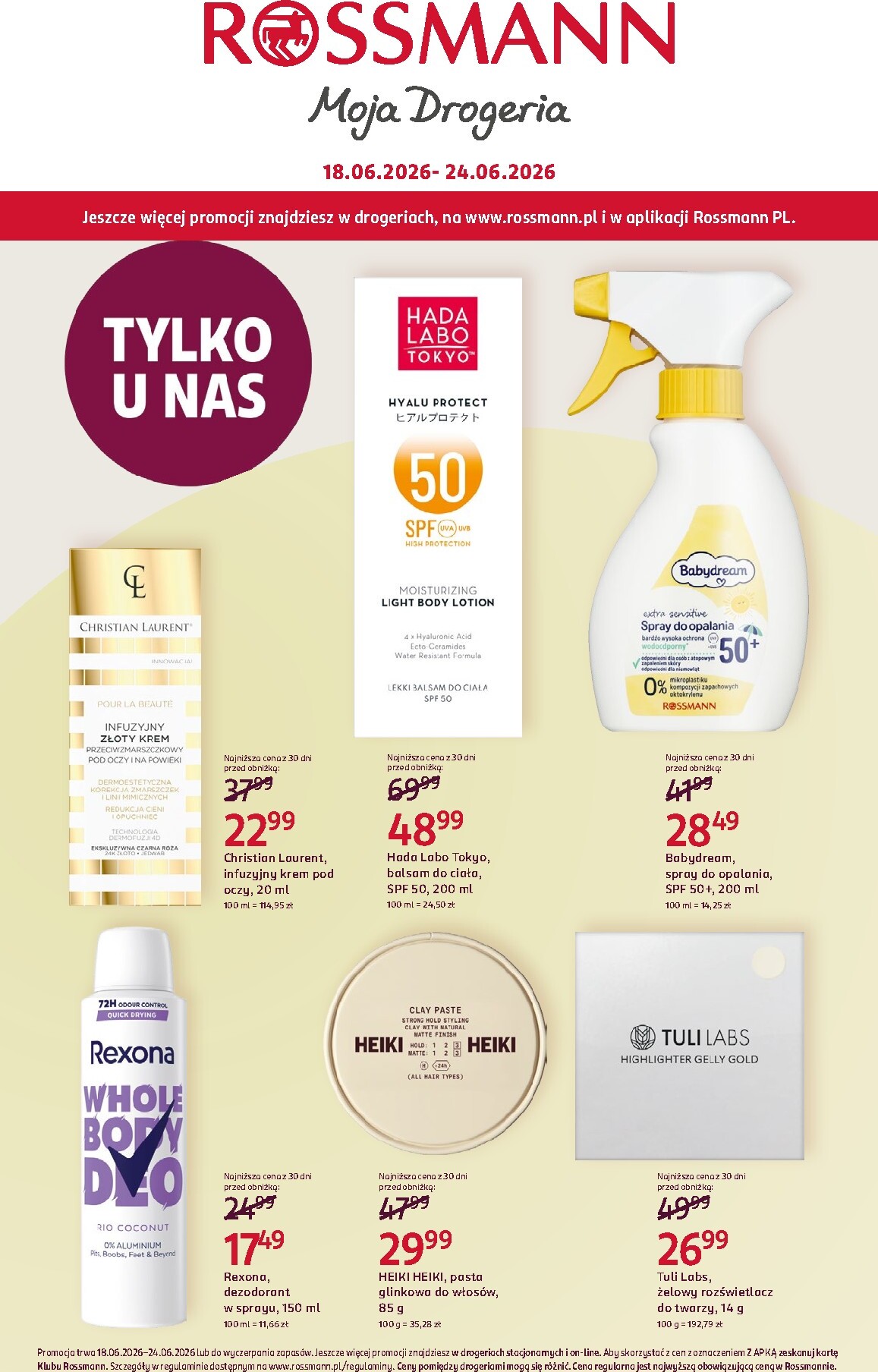 rossmann - Aktualna gazetka Rossmann ważna od 18.06.2026 do 24.06.2026