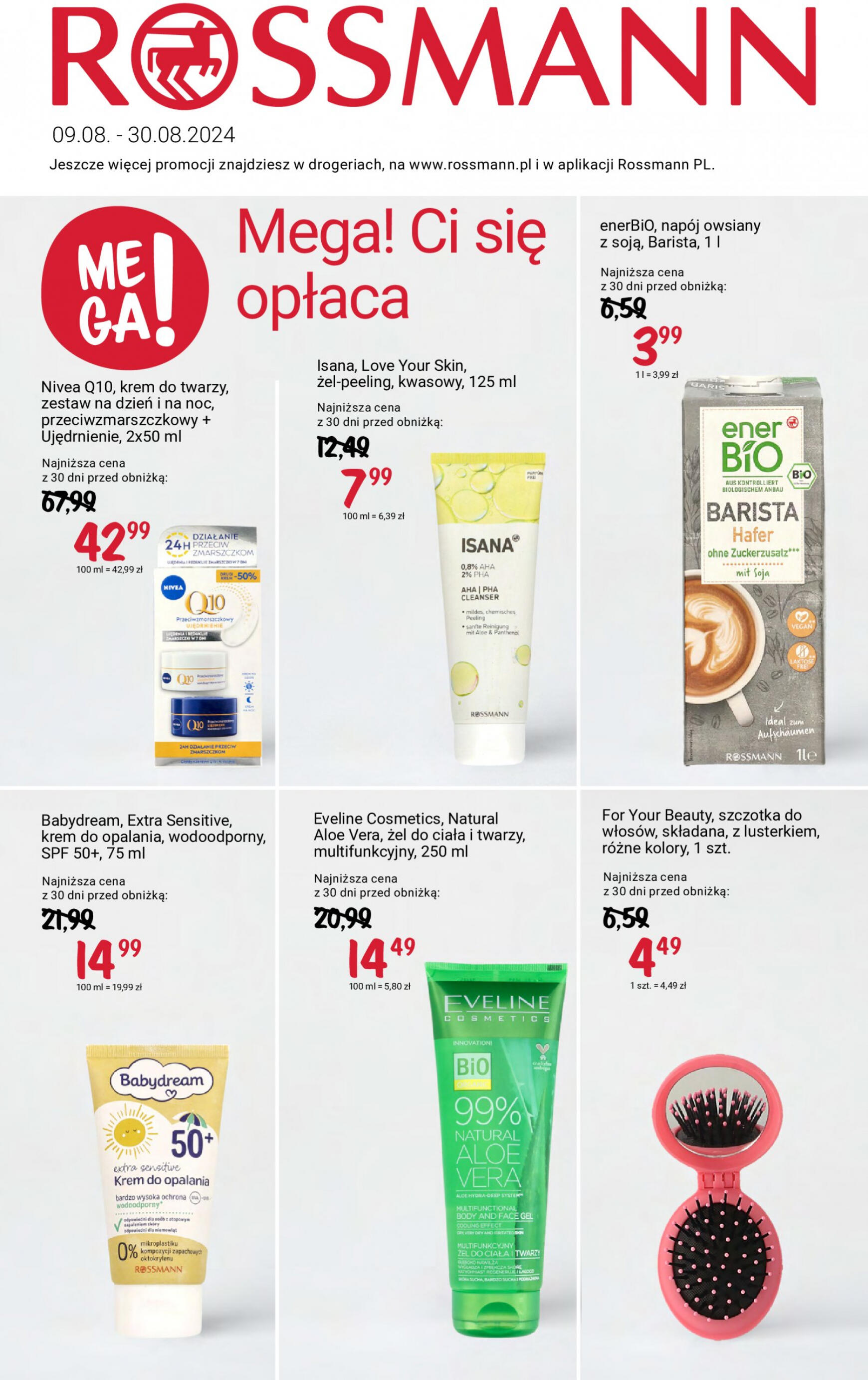 rossmann - Rossmann gazetka aktualna ważna od 09.08. - 30.08. - page: 1