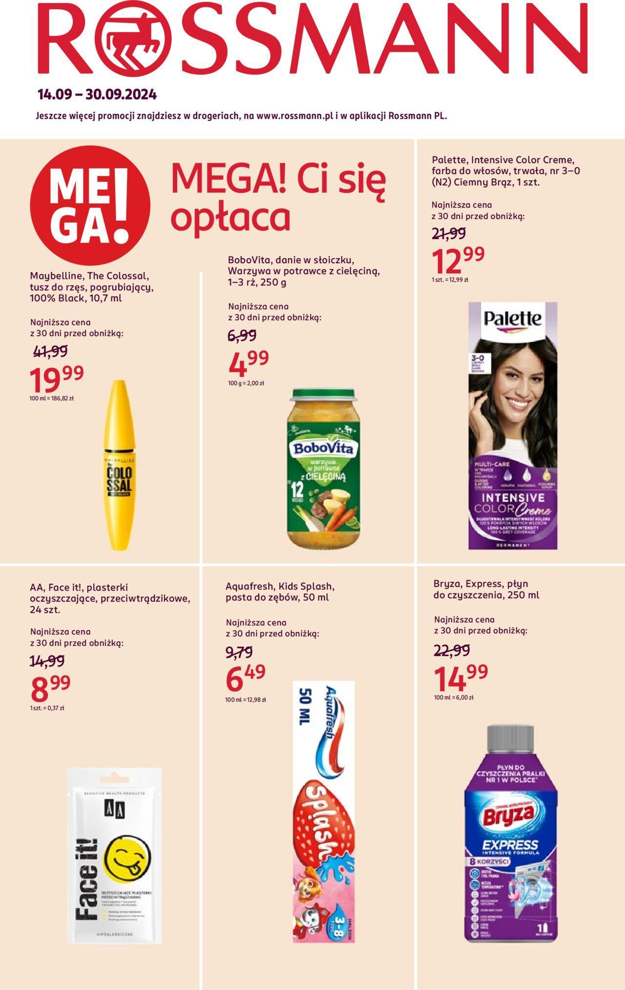 rossmann - Rossmann gazetka 14.09.2024 - 30.09.2024