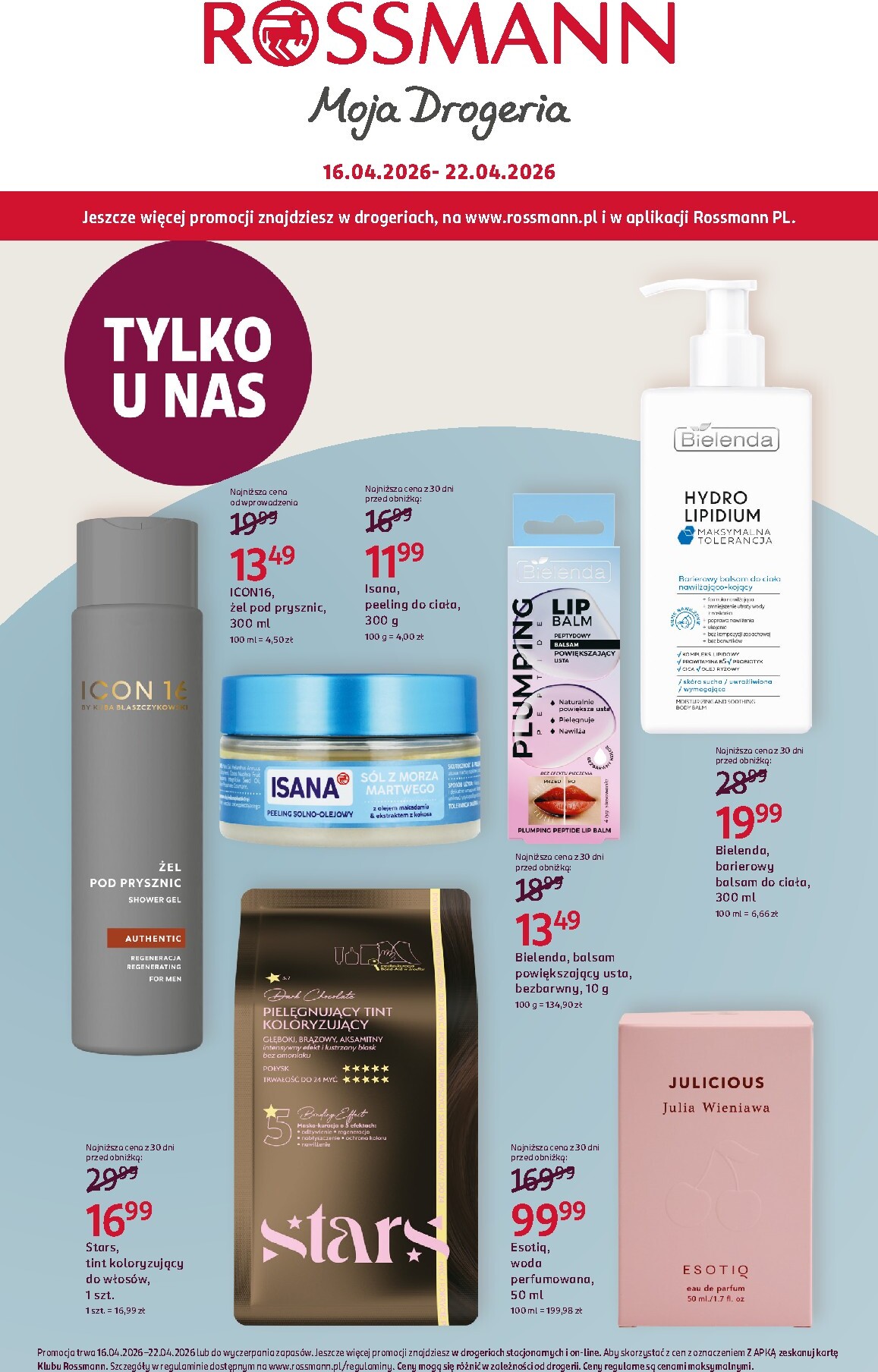 rossmann - Aktualna gazetka Rossmann ważna od 16.04.2026 do 22.04.2026 - page: 1