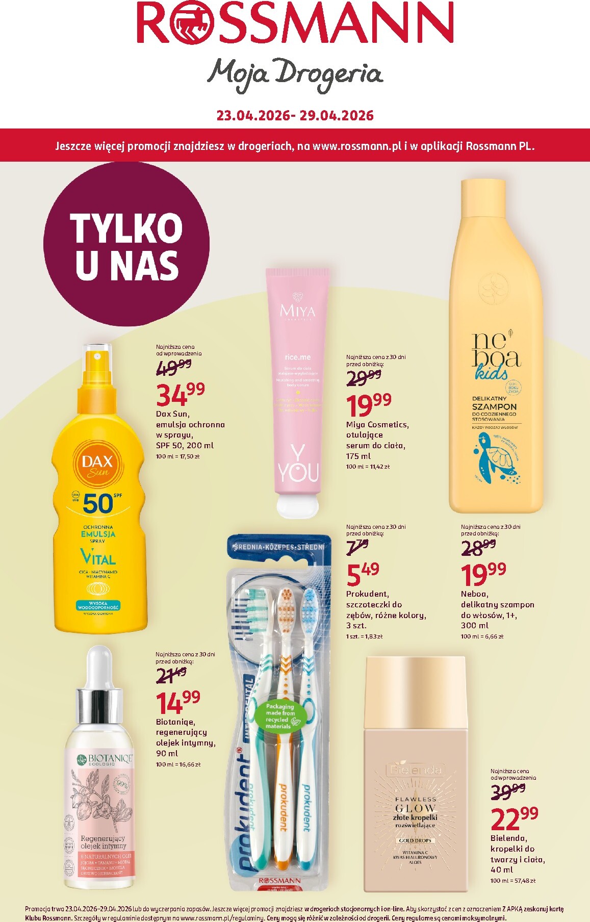 rossmann - Aktualna gazetka Rossmann ważna od 23.04.2026 do 29.04.2026