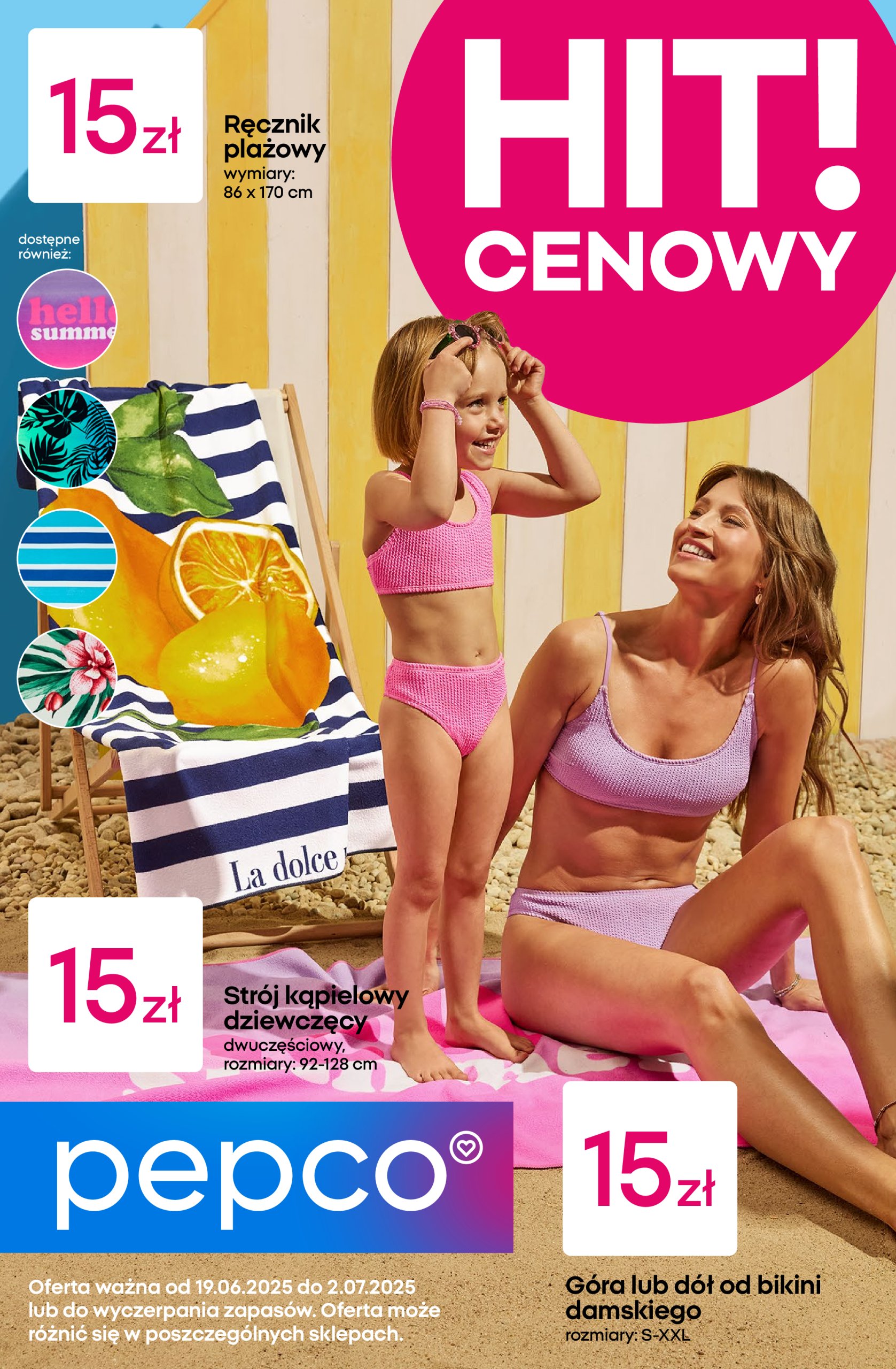 pepco - Gazetka Pepco - Odzież plażowa ważna od 19.06. - 02.07. - page: 1