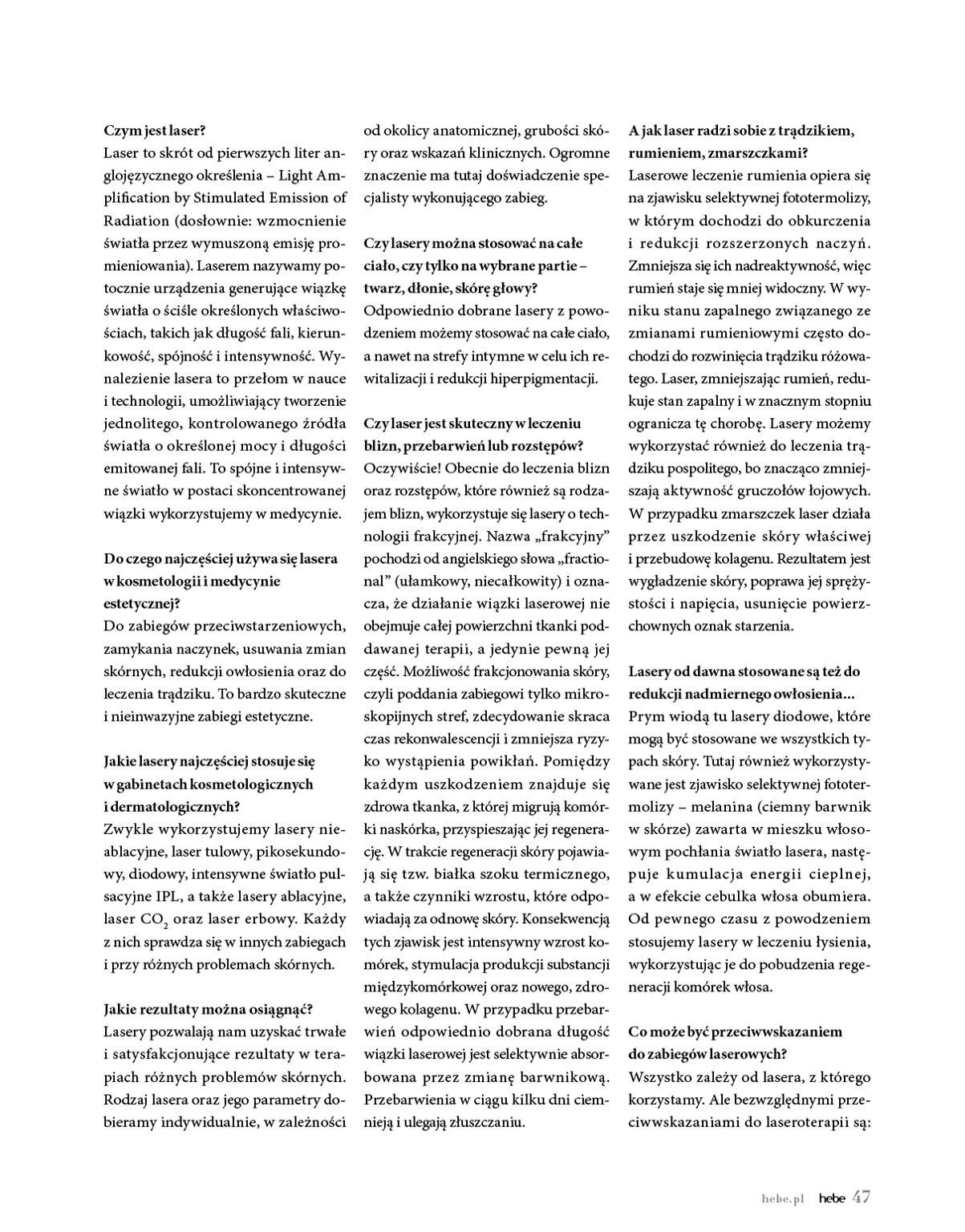 hebe - Hebe - Magazyn gazetka ważna od 01.03. - 30.04. - page: 47