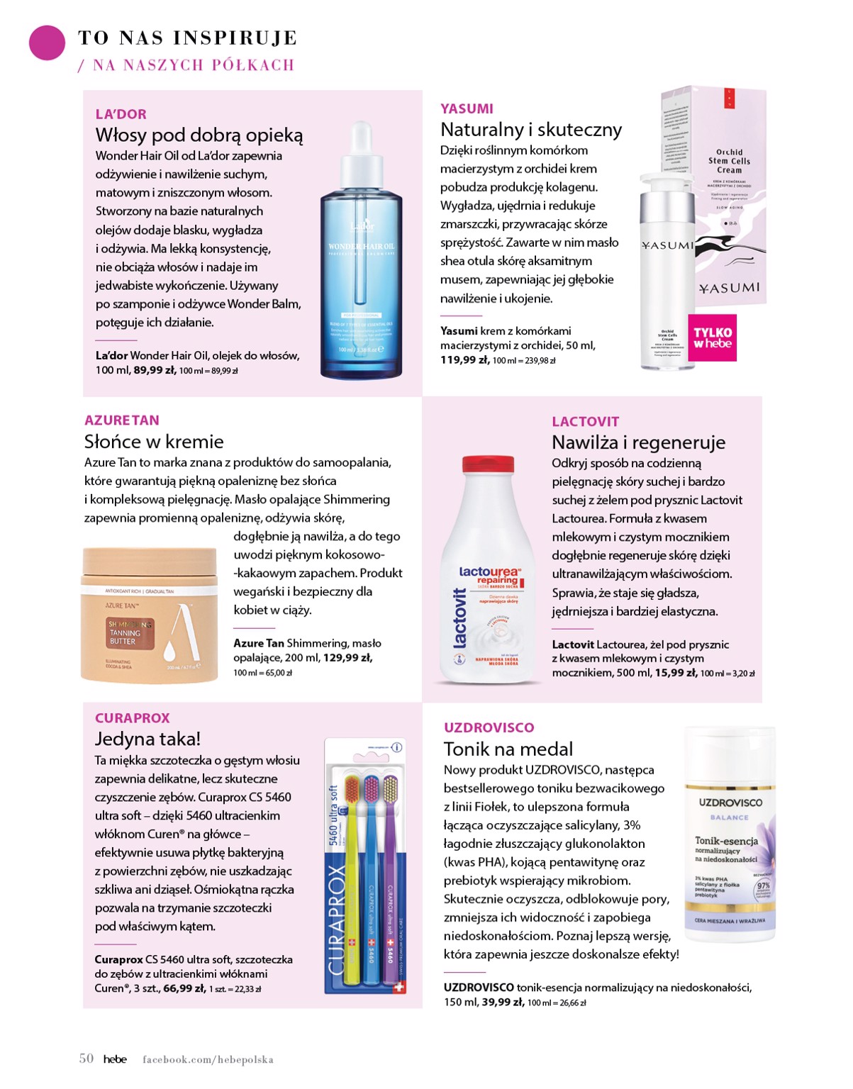 hebe - Hebe - Magazyn gazetka ważna od 01.05. - 30.06. - page: 50 hebe - Hebe - Magazyn gazetka ważna od 01.05. - 30.06. - page: 50