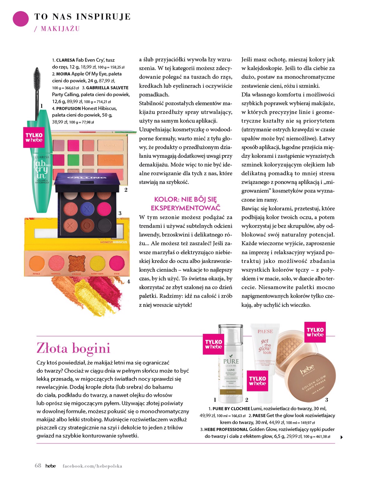 hebe - Hebe - Magazyn gazetka ważna od 01.05. - 30.06. - page: 68 hebe - Hebe - Magazyn gazetka ważna od 01.05. - 30.06. - page: 68