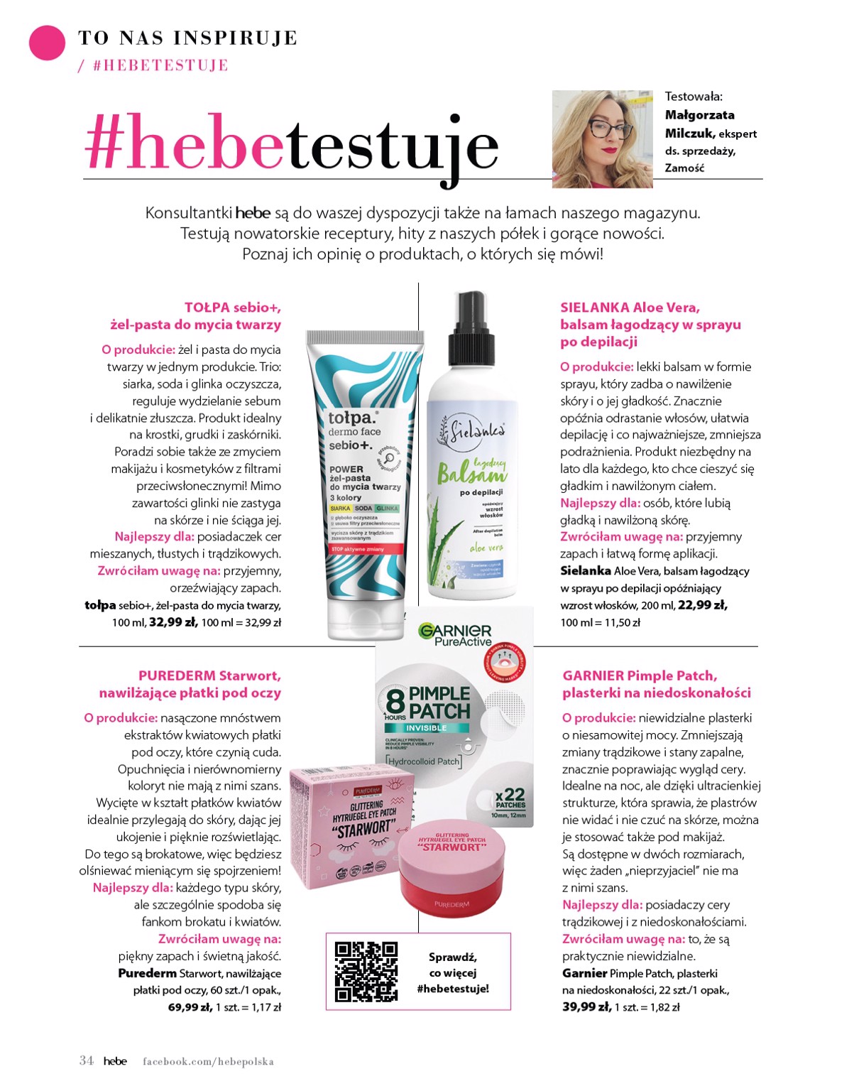 hebe - Hebe - Magazyn gazetka ważna od 01.05. - 30.06. - page: 34 hebe - Hebe - Magazyn gazetka ważna od 01.05. - 30.06. - page: 34