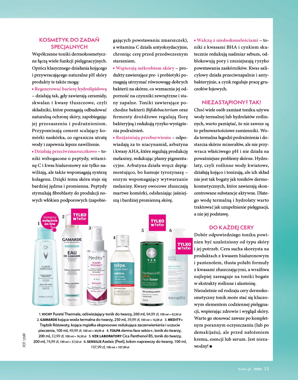 hebe - Hebe - Magazyn gazetka ważna od 01.05. - 30.06. - page: 33 hebe - Hebe - Magazyn gazetka ważna od 01.05. - 30.06. - page: 33
