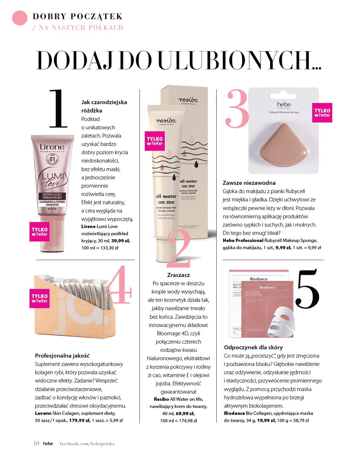 hebe - Hebe - Magazyn gazetka ważna od 01.05. - 30.06. - page: 10 hebe - Hebe - Magazyn gazetka ważna od 01.05. - 30.06. - page: 10