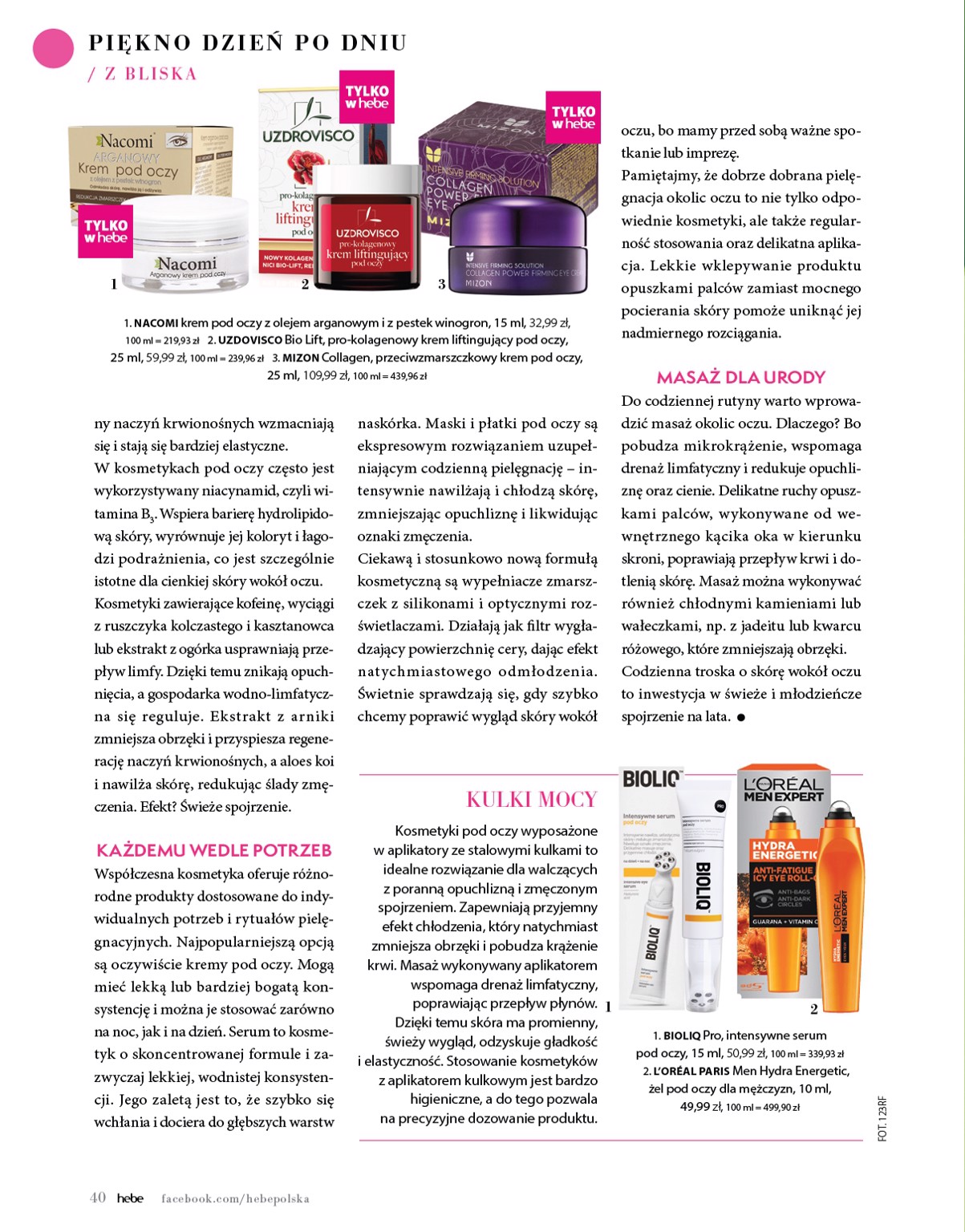 hebe - Hebe - Magazyn gazetka ważna od 01.05. - 30.06. - page: 40 hebe - Hebe - Magazyn gazetka ważna od 01.05. - 30.06. - page: 40
