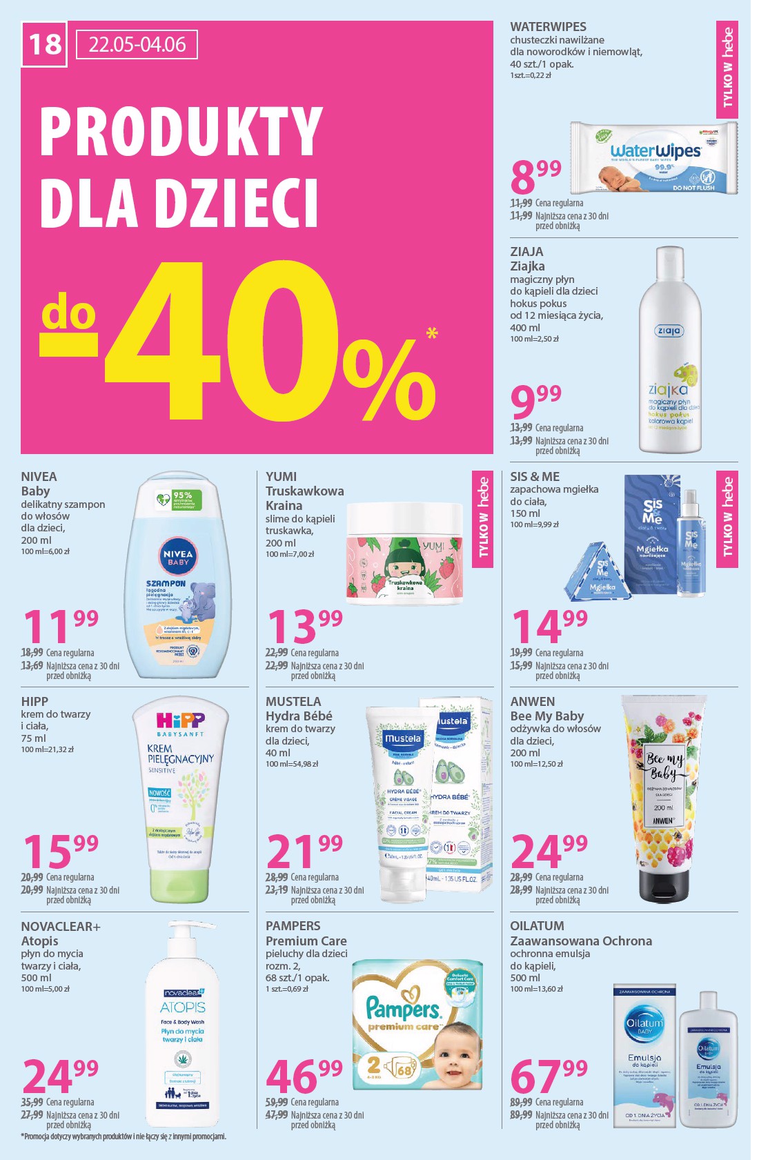 hebe - Hebe gazetka ważna od 22.05. - 04.06. - page: 18