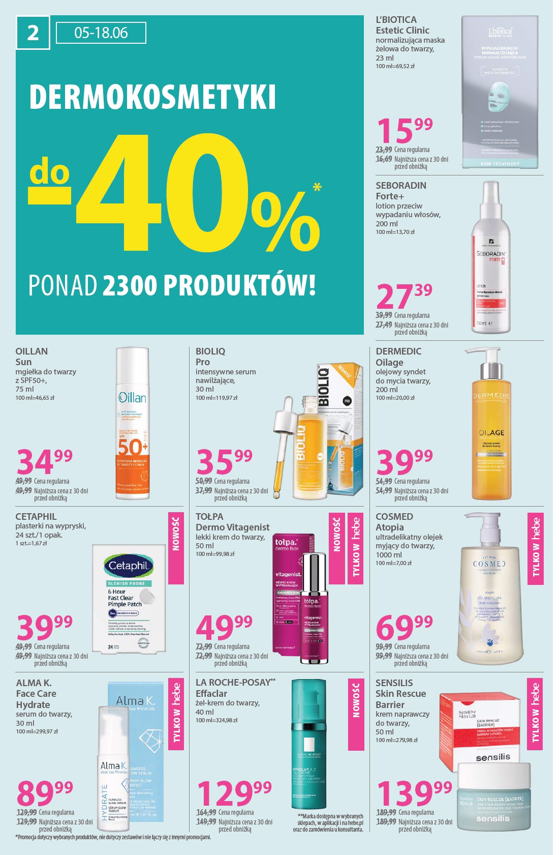 hebe - Gazetka Hebe ważna od 05.06. - 18.06. - page: 2