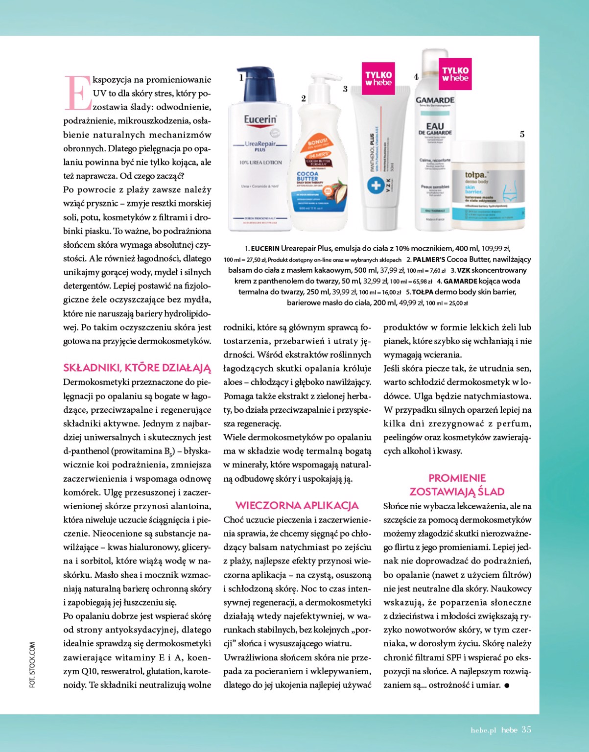 hebe - Gazetka Hebe - Magazyn ważna od 01.07. - 31.08. - page: 35