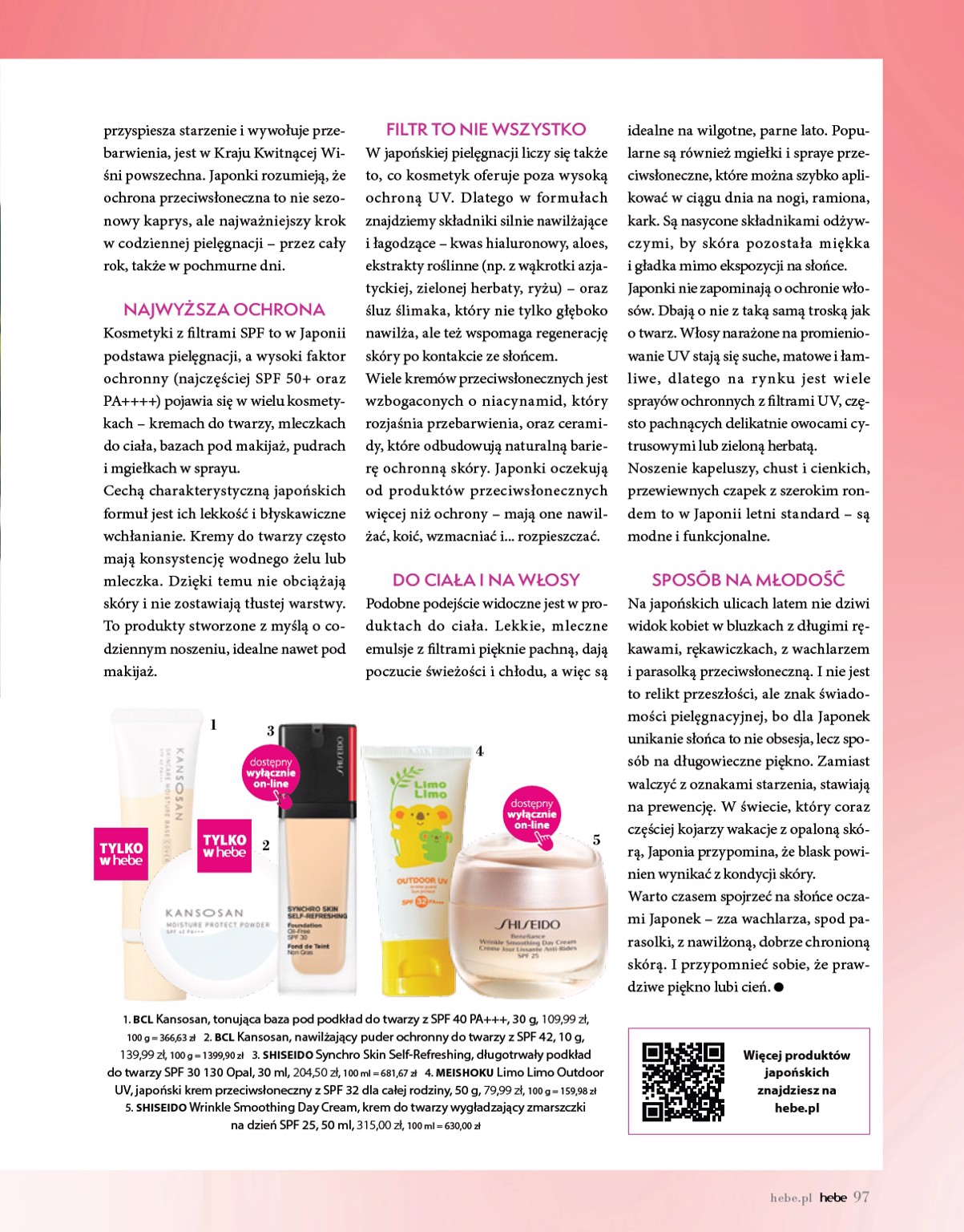 hebe - Gazetka Hebe - Magazyn ważna od 01.07. - 31.08. - page: 97