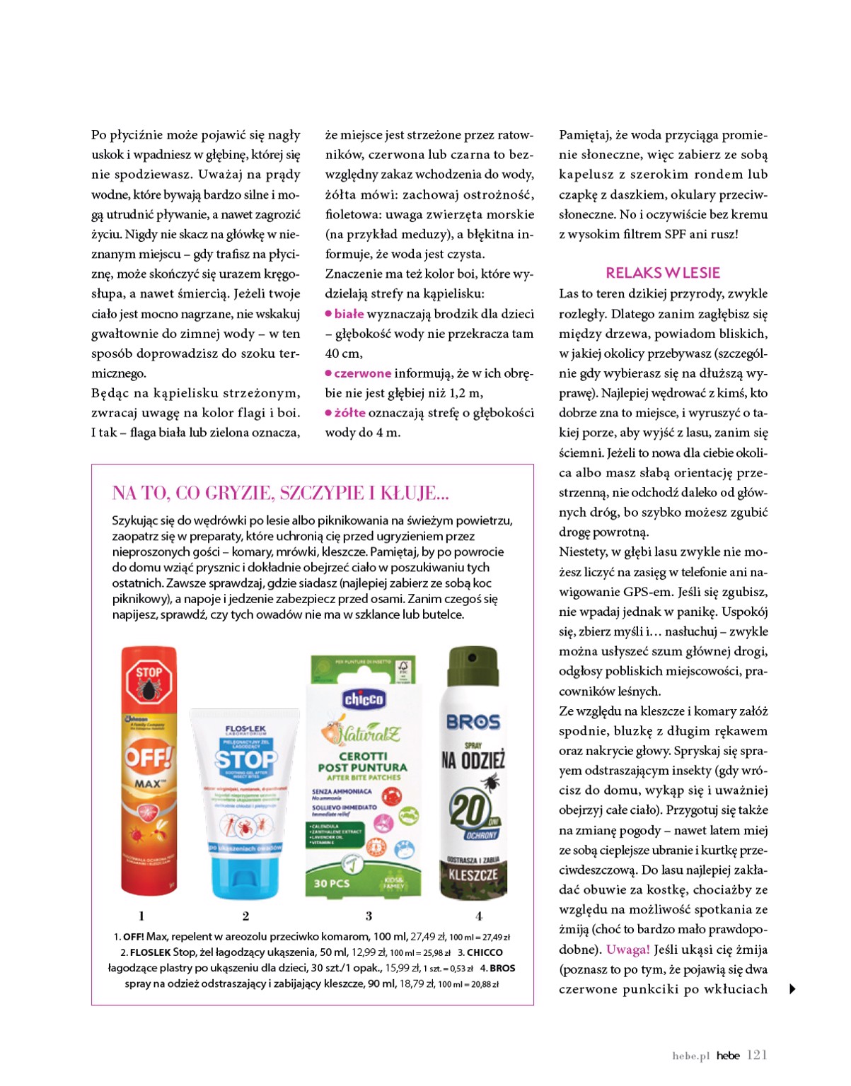 hebe - Gazetka Hebe - Magazyn ważna od 01.07. - 31.08. - page: 121