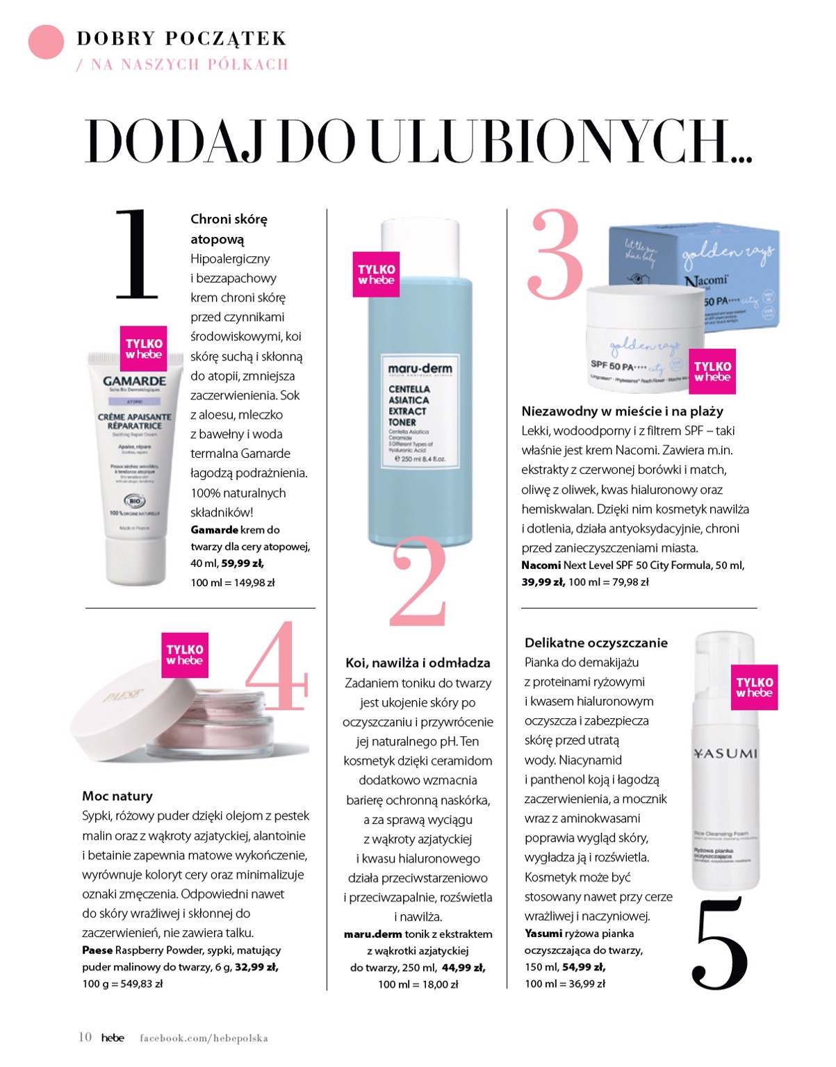 hebe - Gazetka Hebe - Magazyn ważna od 01.07. - 31.08. - page: 10