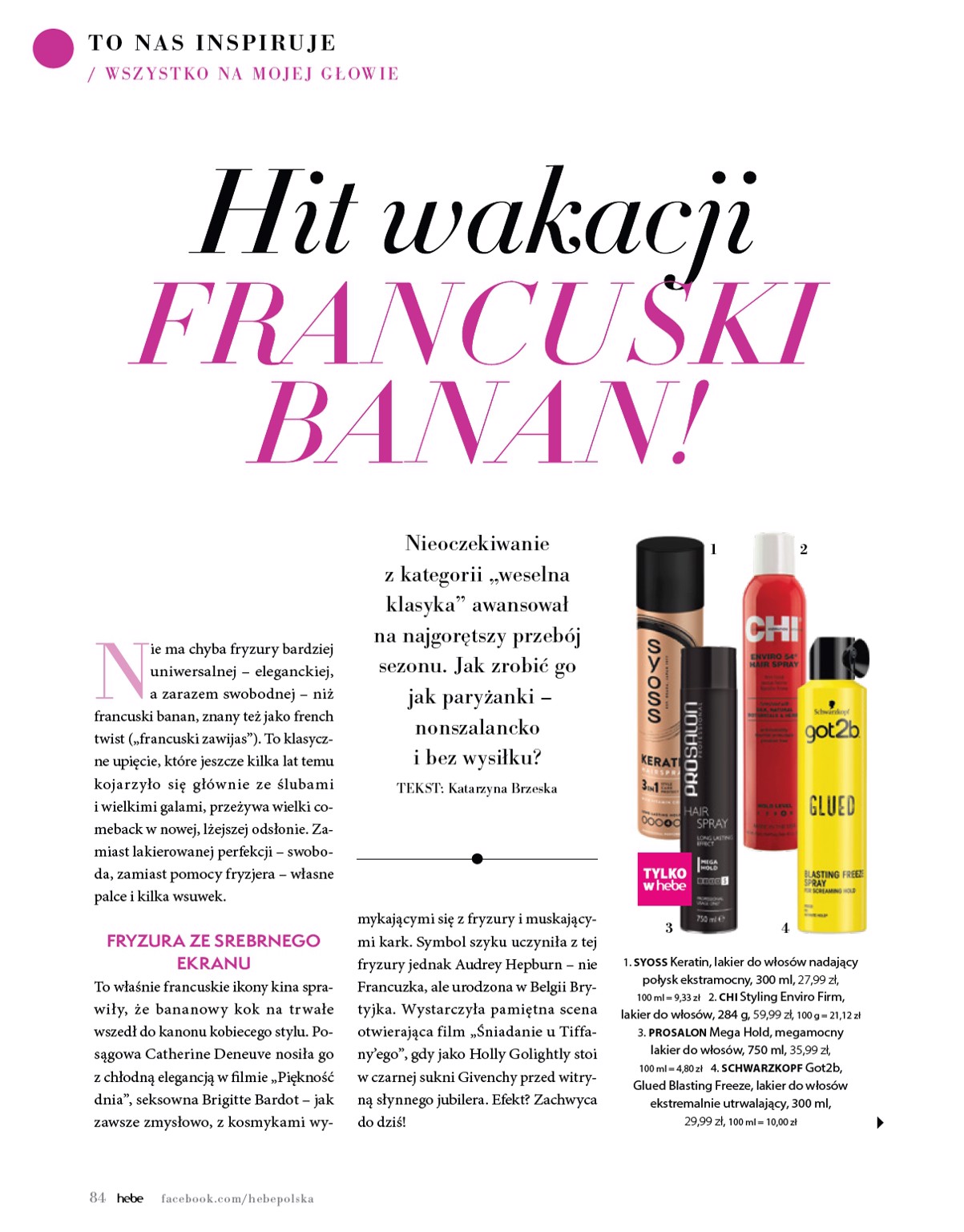 hebe - Gazetka Hebe - Magazyn ważna od 01.07. - 31.08. - page: 84