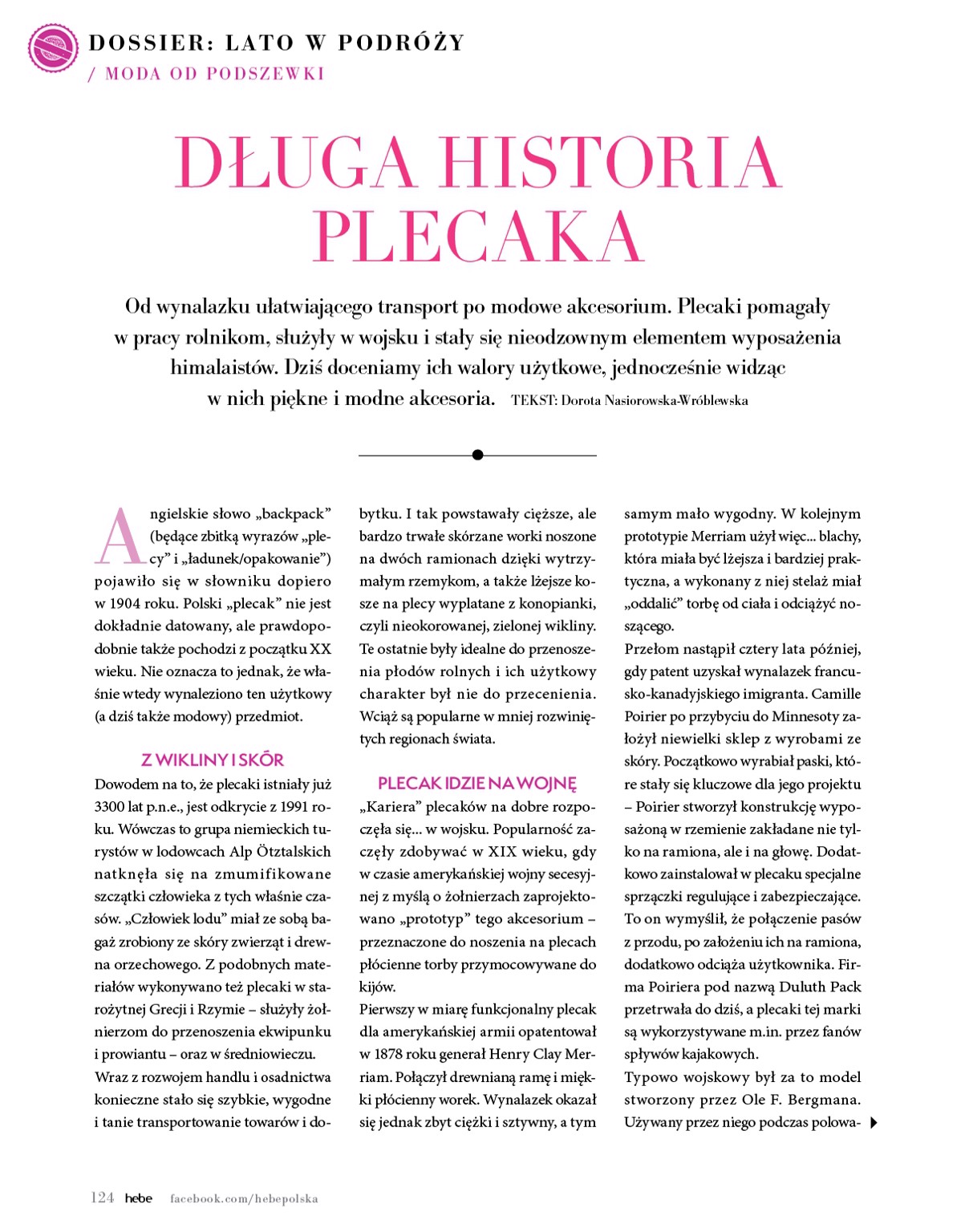 hebe - Gazetka Hebe - Magazyn ważna od 01.07. - 31.08. - page: 124