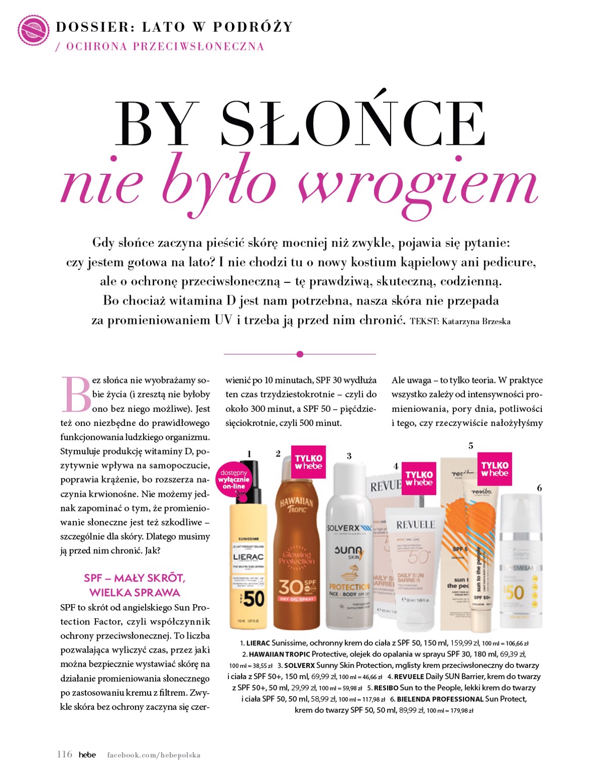 hebe - Gazetka Hebe - Magazyn ważna od 01.07. - 31.08. - page: 116