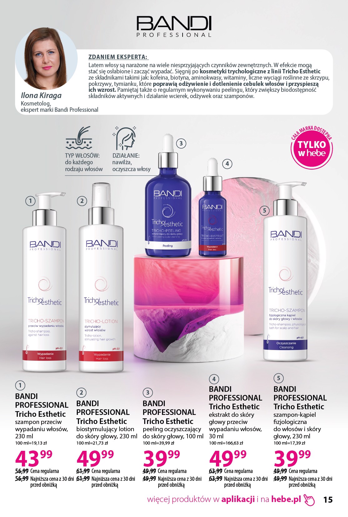 hebe - Gazetka Hebe - Katalog - ważna od 01.08. do 31.08. - page: 15
